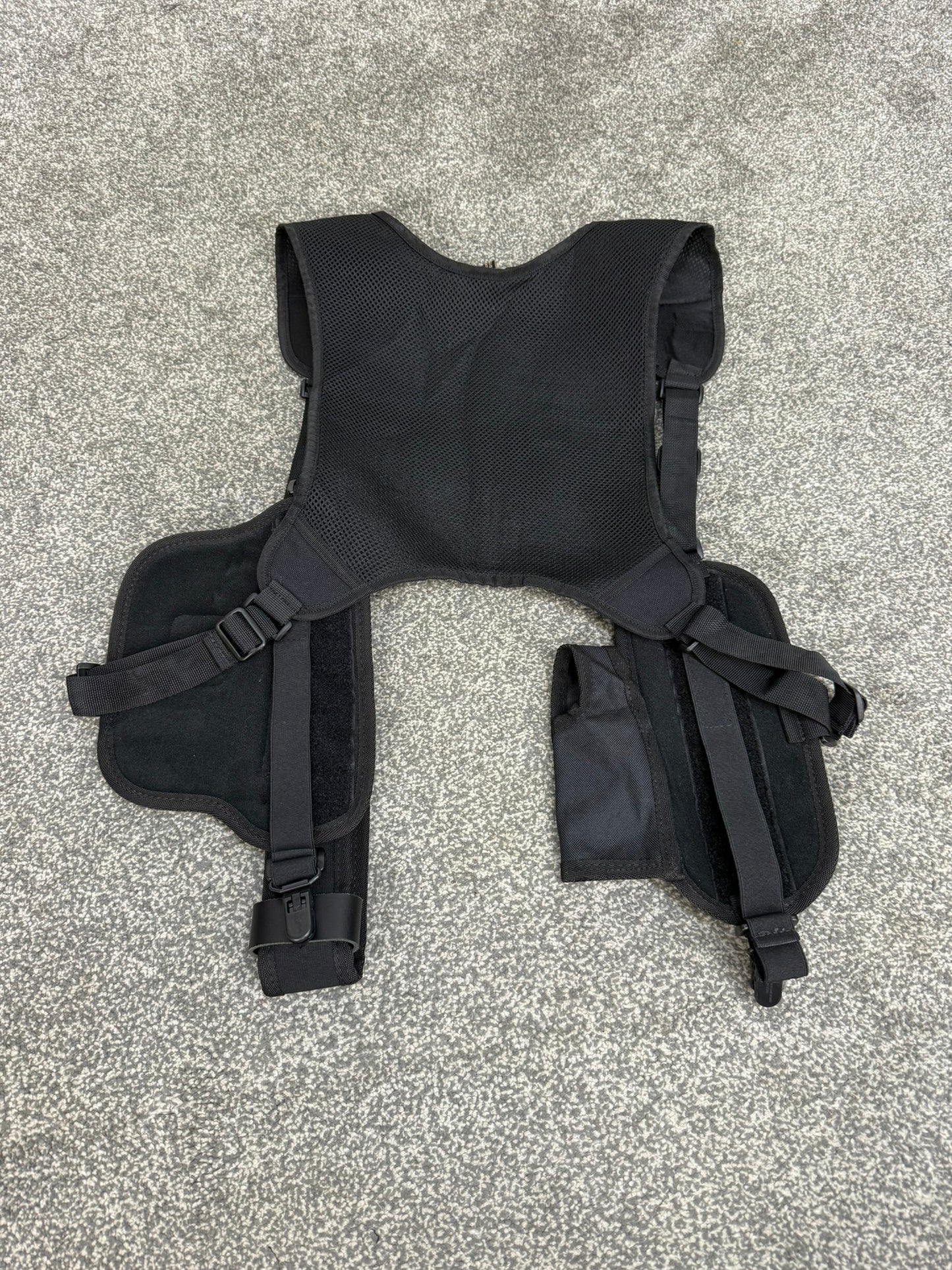 Ex Police Covert Shoulder Harness Security Close Protection Klickfast Cuff Baton CS Pouch