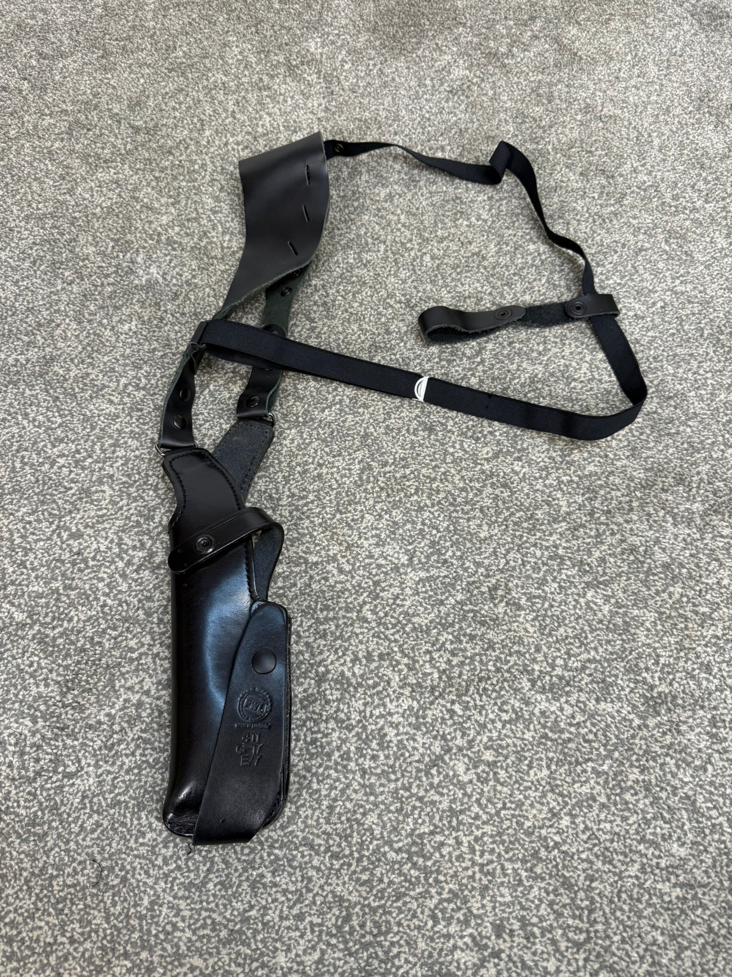 Ex Police PWL Glock 17 Leather Shoulder Holster Covert Underarm