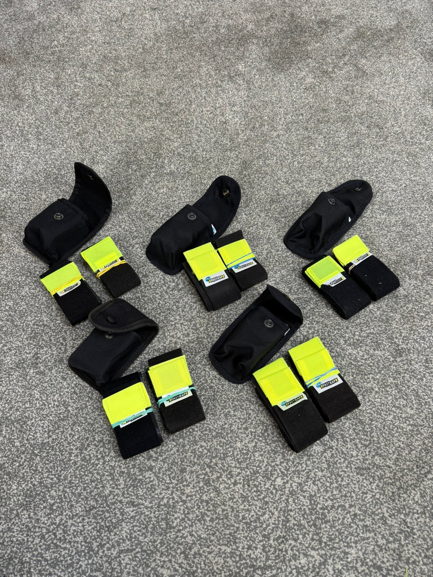 5x Ex Police Fast Strap Leg Restraints With Pouch Job Lot SIA Secuity