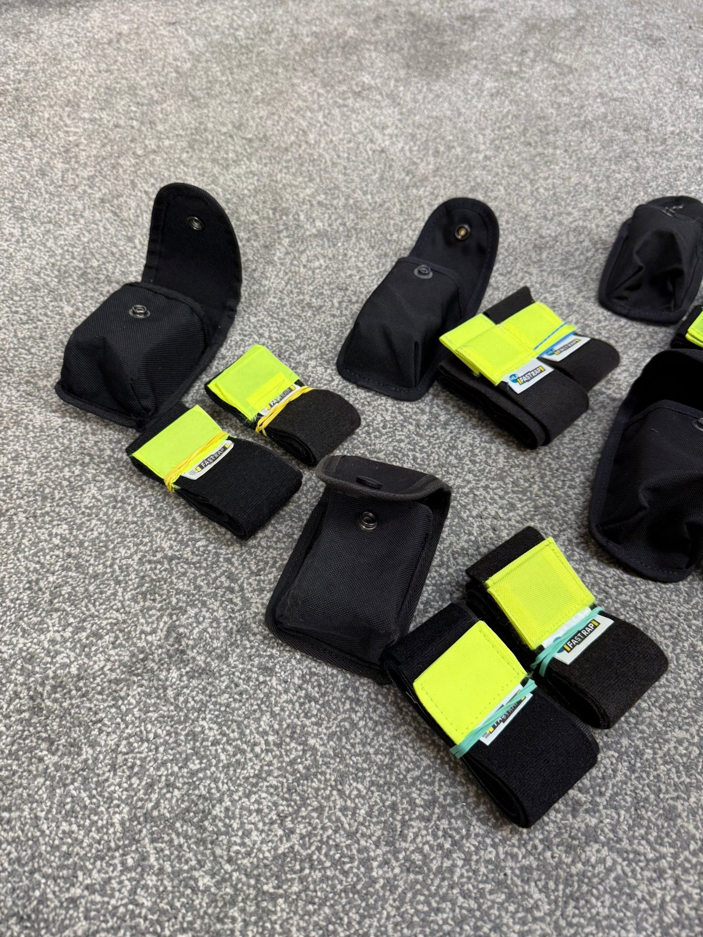 5x Ex Police Fast Strap Leg Restraints With Pouch Job Lot SIA Secuity