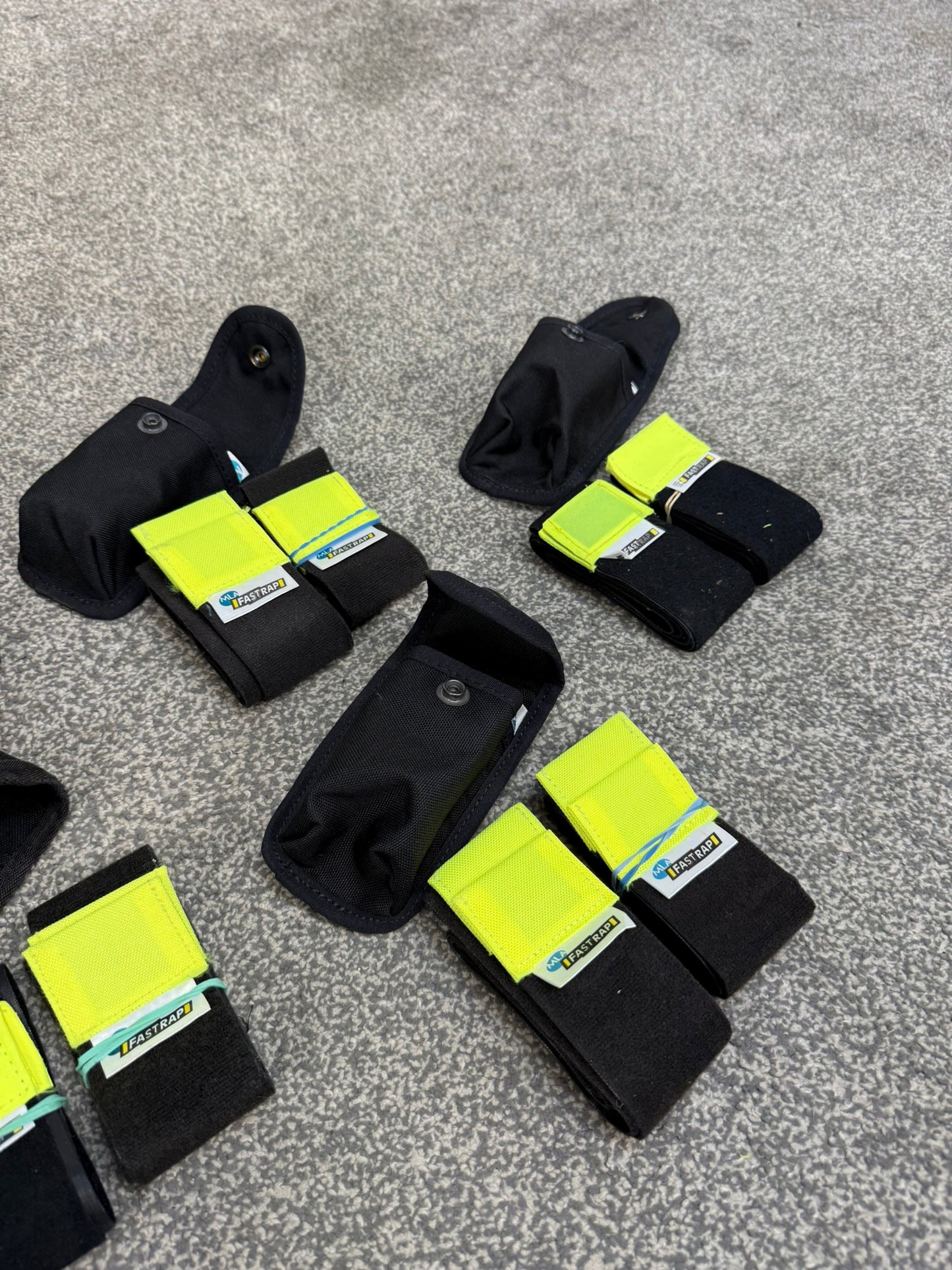5x Ex Police Fast Strap Leg Restraints With Pouch Job Lot SIA Secuity