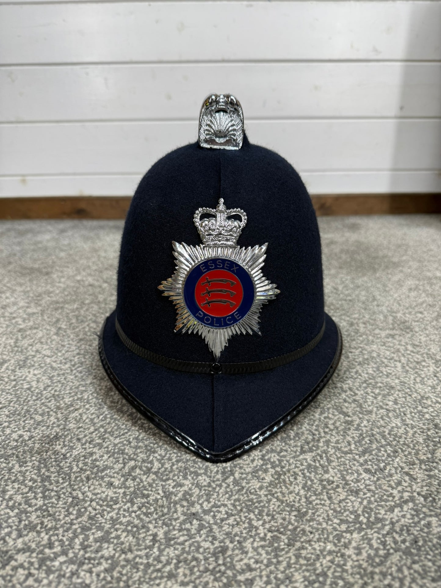 Genuine Ex Essex Police Bobby Helmet Coxcomb Hat 60cm Collector Memorabilia