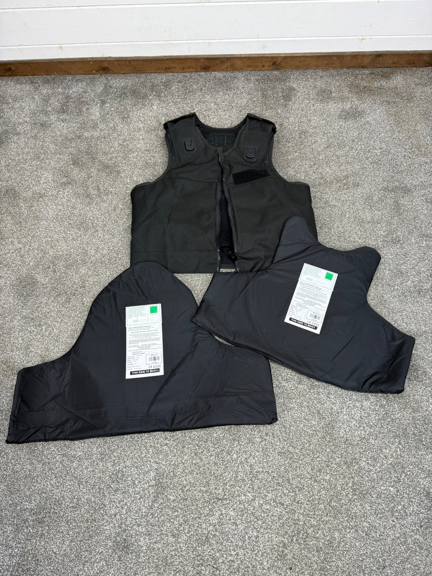 Ex Police Safariland Body Armour Vest VGC Anti Stab & Ballistic HG1A & KR1 - XXL Security