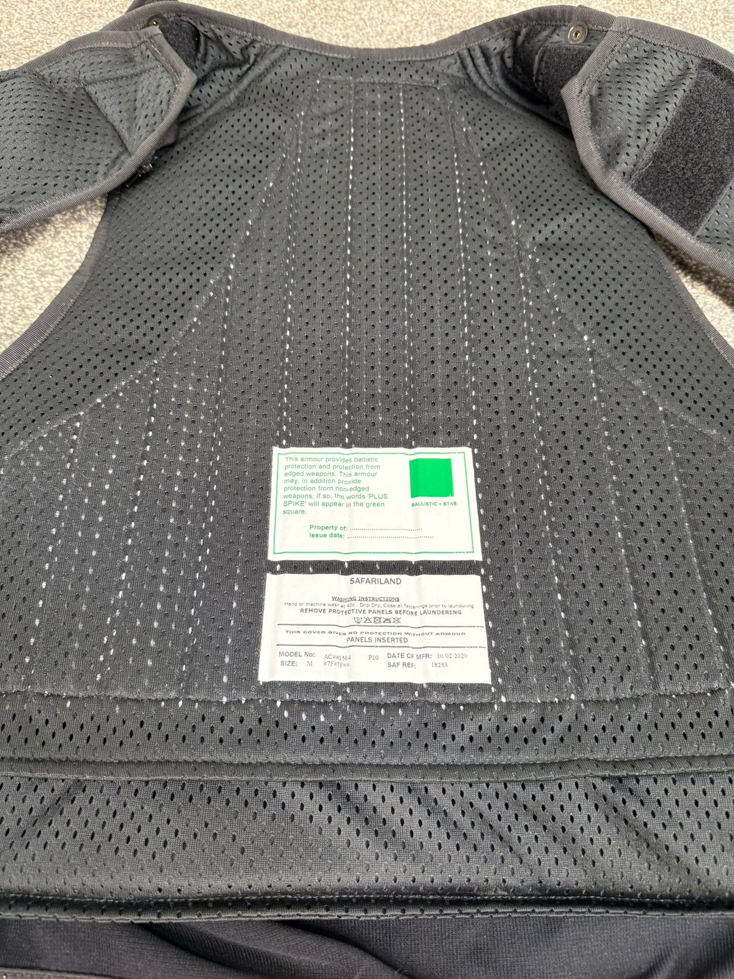 Ex Police Safariland Body Armour Vest VGC Anti Stab & Ballistic HG1A & KR1 - XXL Security