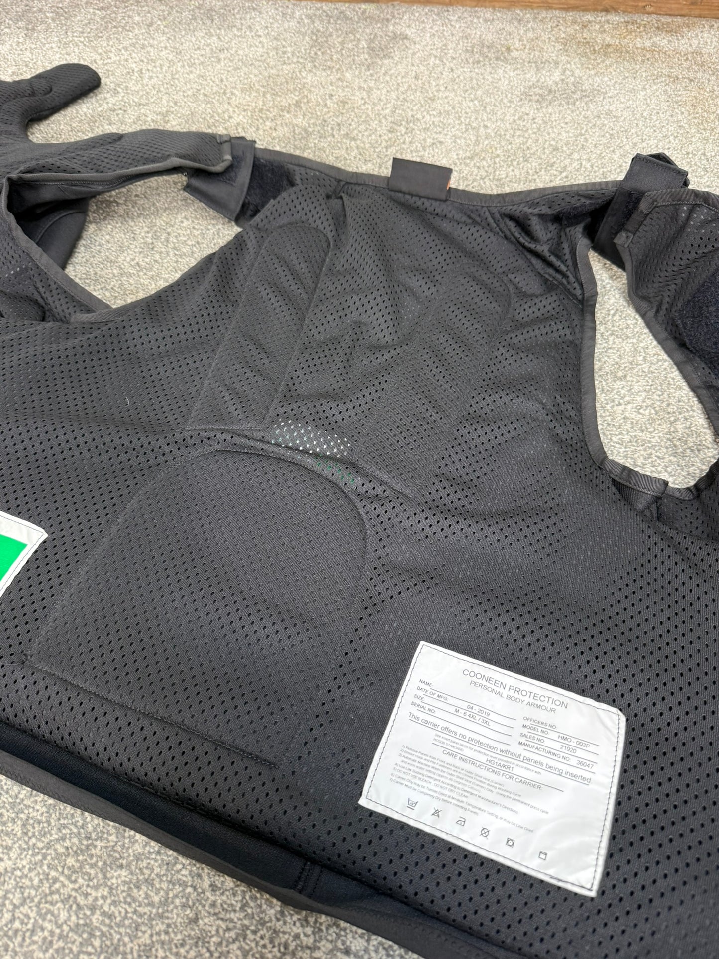 Ex Police Cooneen Body Armour Vest Anti Stab & Ballistic HG1A & KR1 - X Large