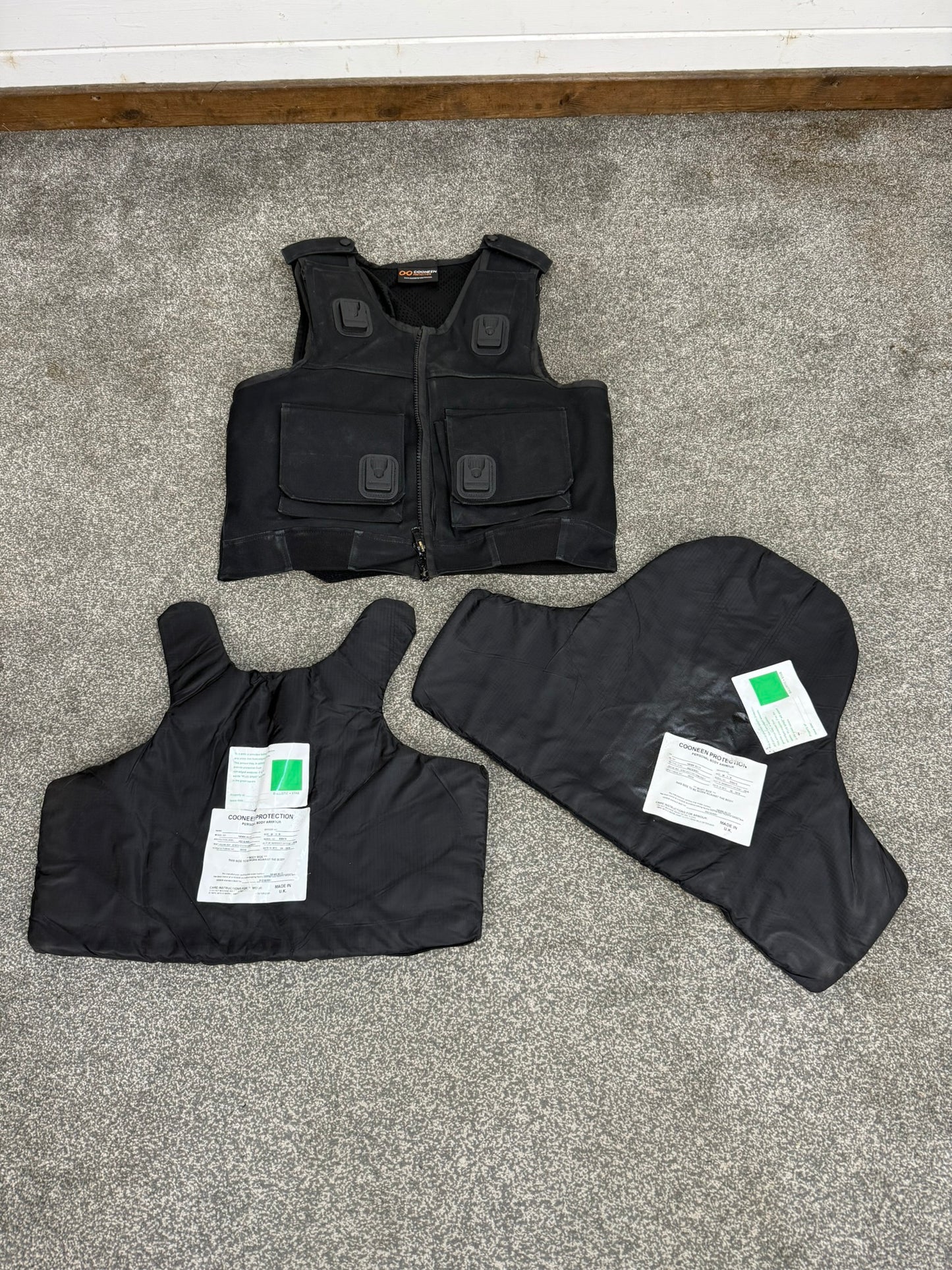 Ex Police Cooneen Body Armour Vest Anti Stab & Ballistic HG1A & KR1 - LARGE