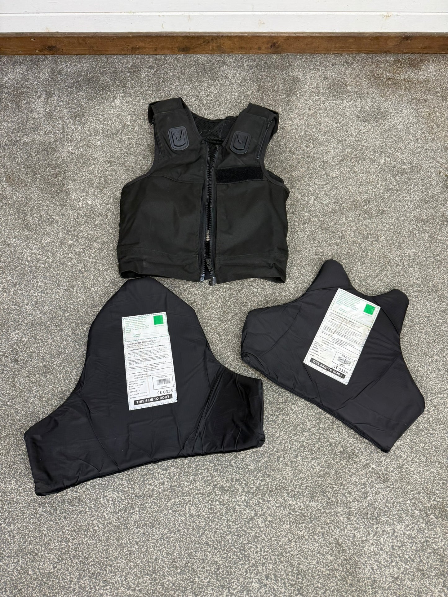 Ex Police Safariland Body Armour Vest SML-MED Anti Stab & Ballistic HG1A & KR1 - Security