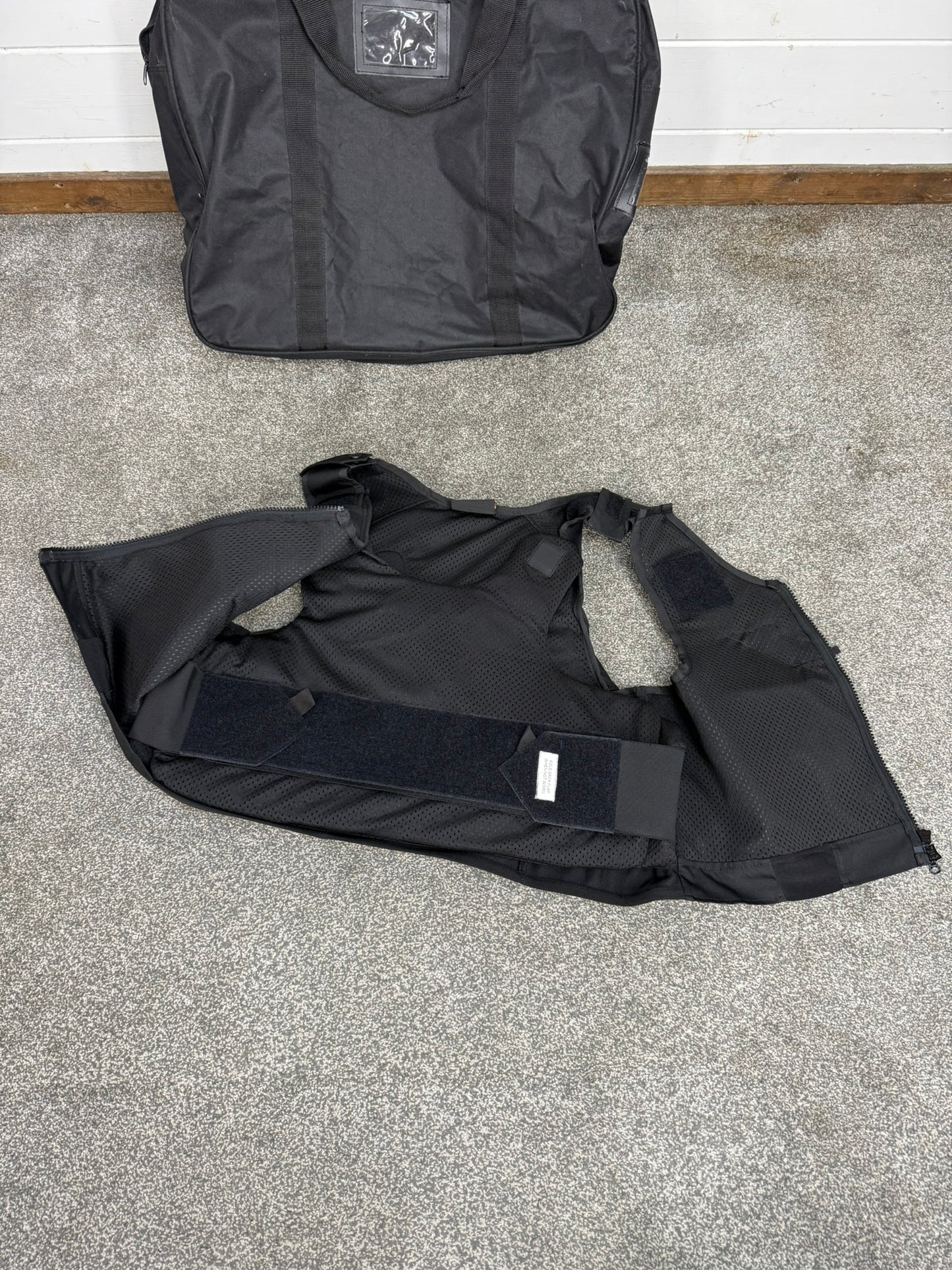 Ex Police Cooneen Body Armour Vest & Bag XLRG - VGC Anti Stab & Ballistic HG1A & KR1