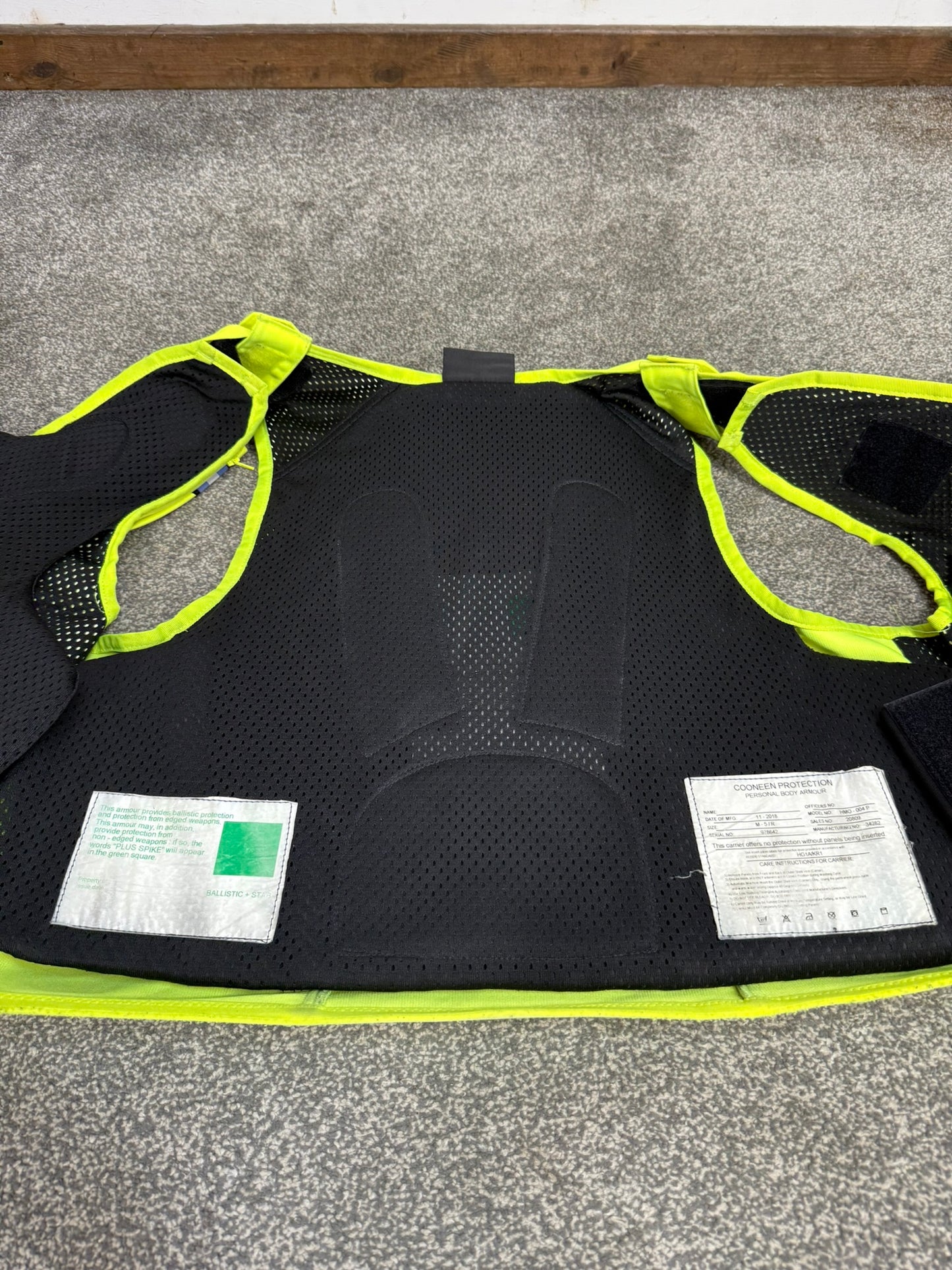 Ex Police Cooneen Body Armour Vest X LRG - Anti Stab & Ballistic HG1A & KR1