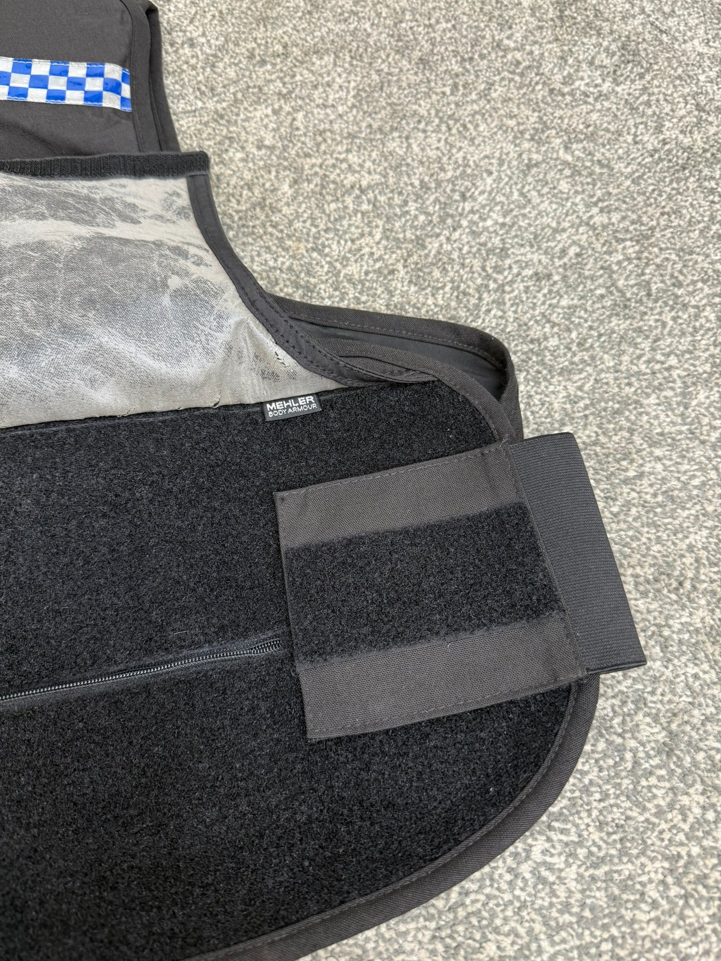 Ex Police Mehler Body Armour Vest COVER Black Security TV Film Uniform