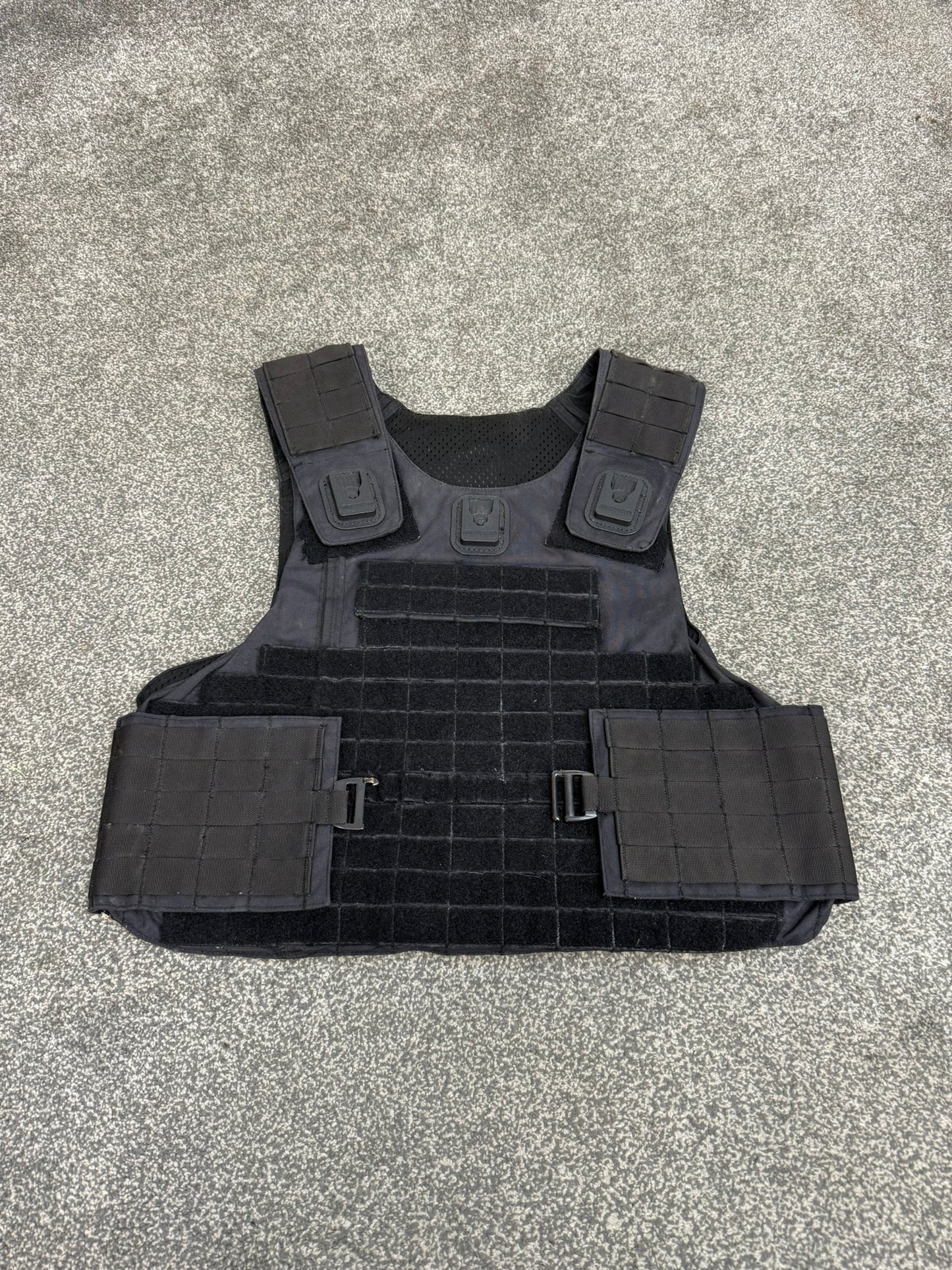 Ex Police Mehler MOLLE Body Armour Stab Vest Cover Black Security Airsoft