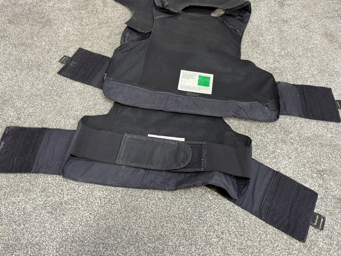 Ex Police Mehler MOLLE Body Armour Stab Vest Cover Black Security Airsoft