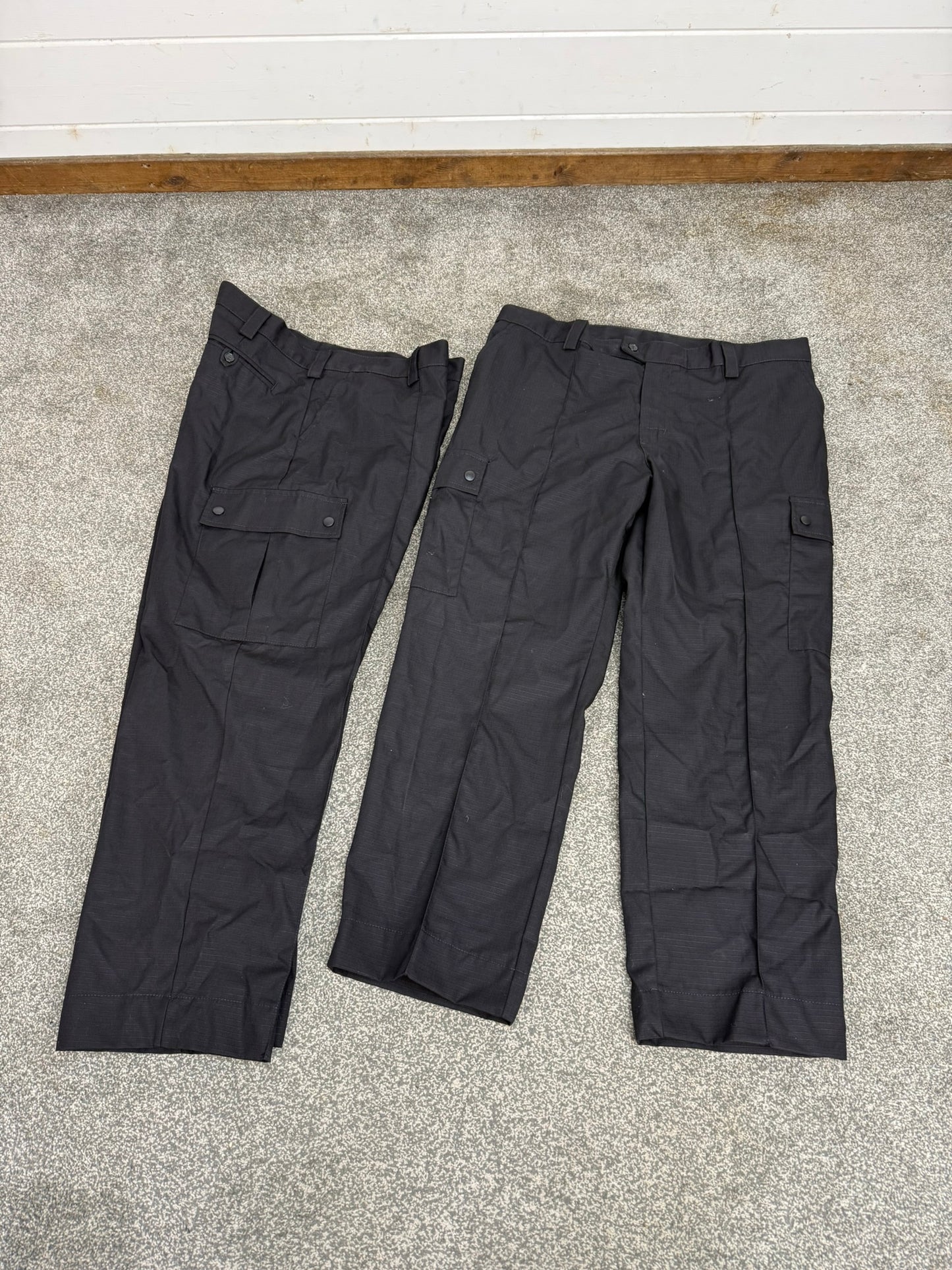 2x Ex Police Men's Ripstop Cargo Trousers 40" Waist Security Uniform