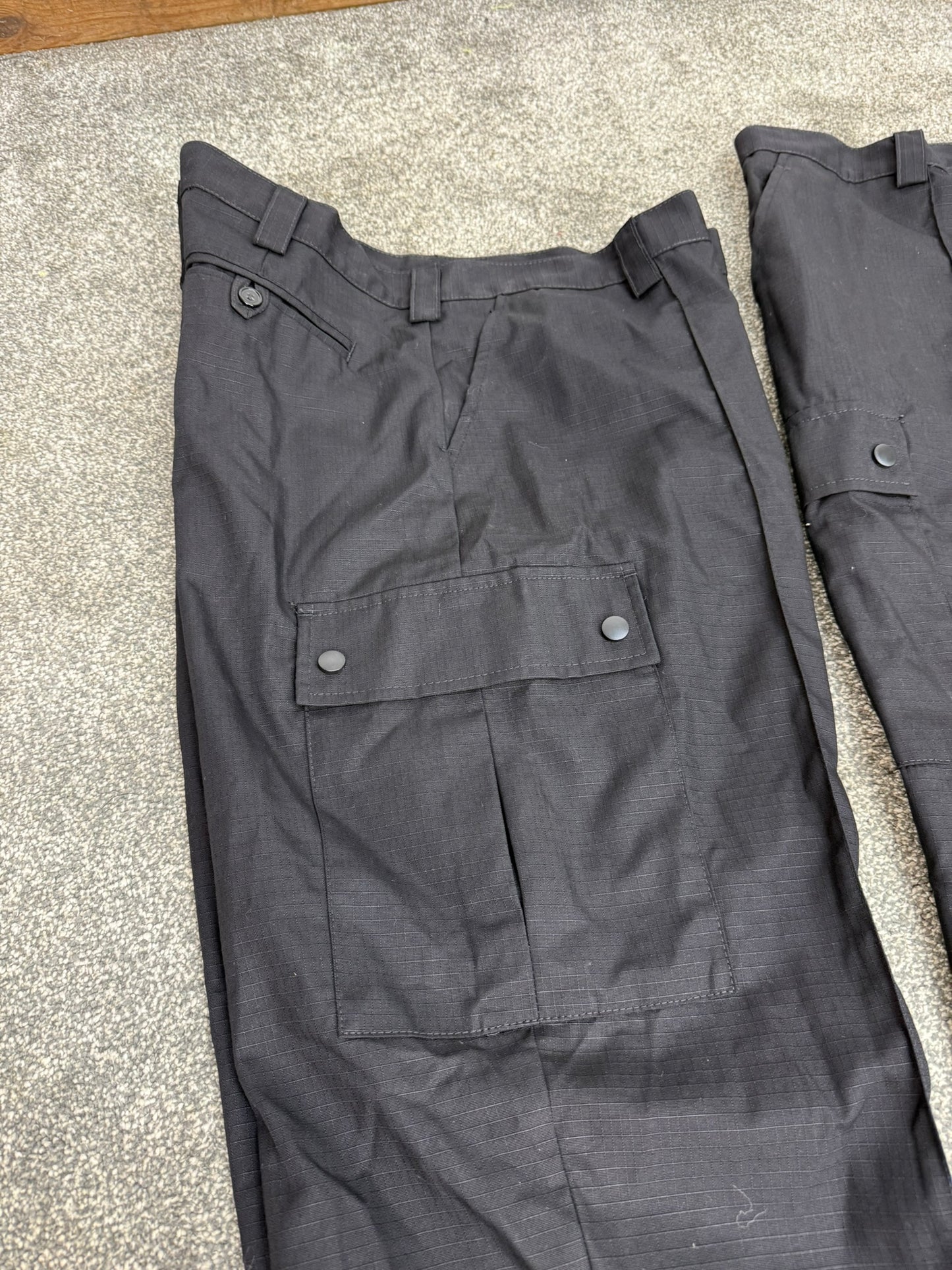 2x Ex Police Men's Ripstop Cargo Trousers 40" Waist Security Uniform