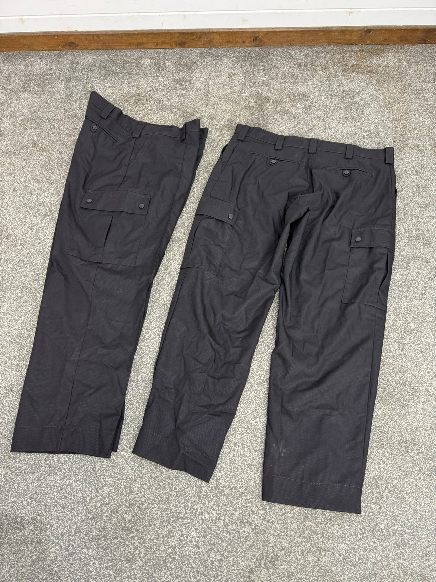 2x Ex Police Men's Ripstop Cargo Trousers 40" Waist Security Uniform
