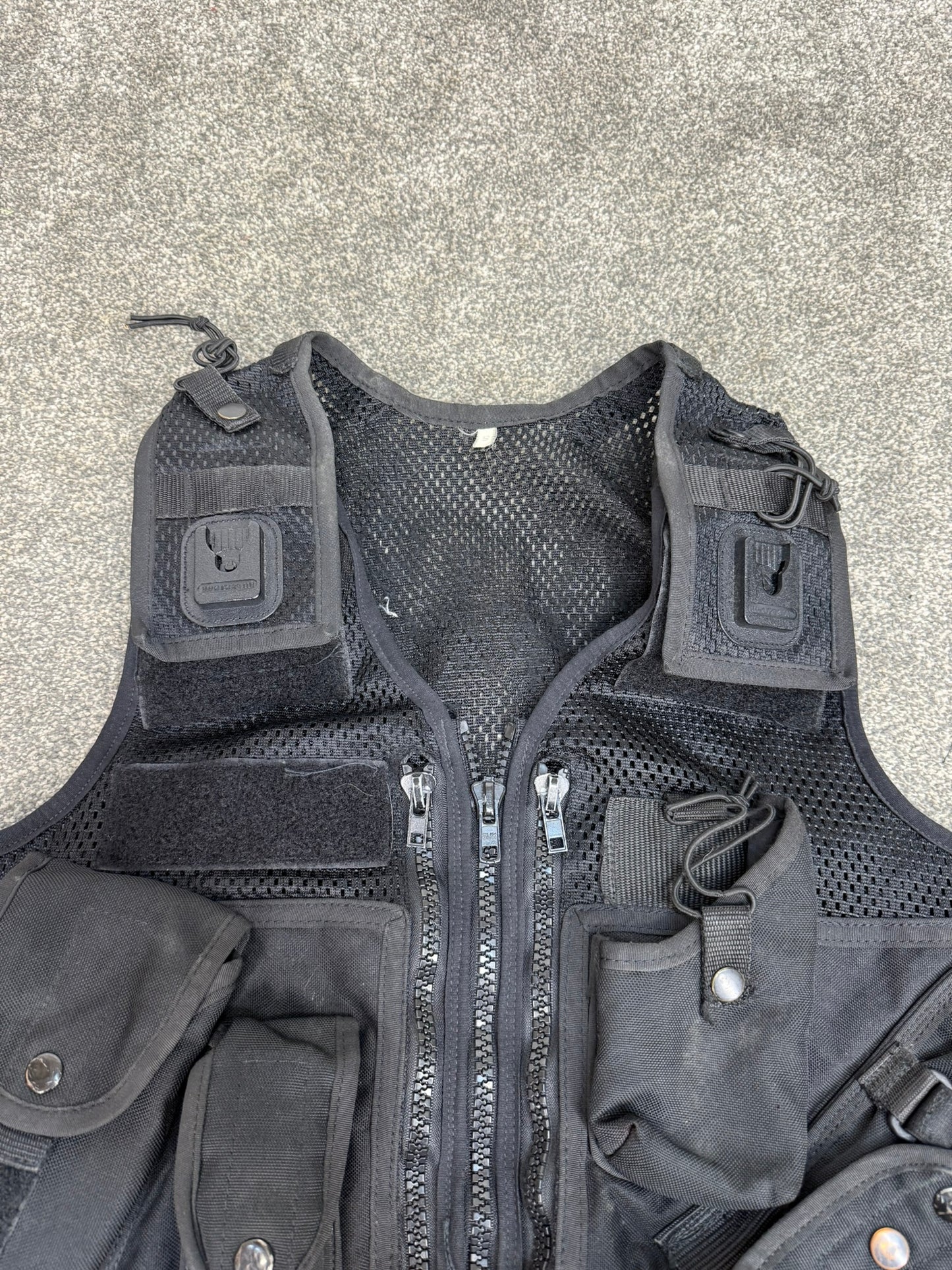 Ex Police Black Utility Tac Vest SML Equipment Vest Security Patrol Airsoft