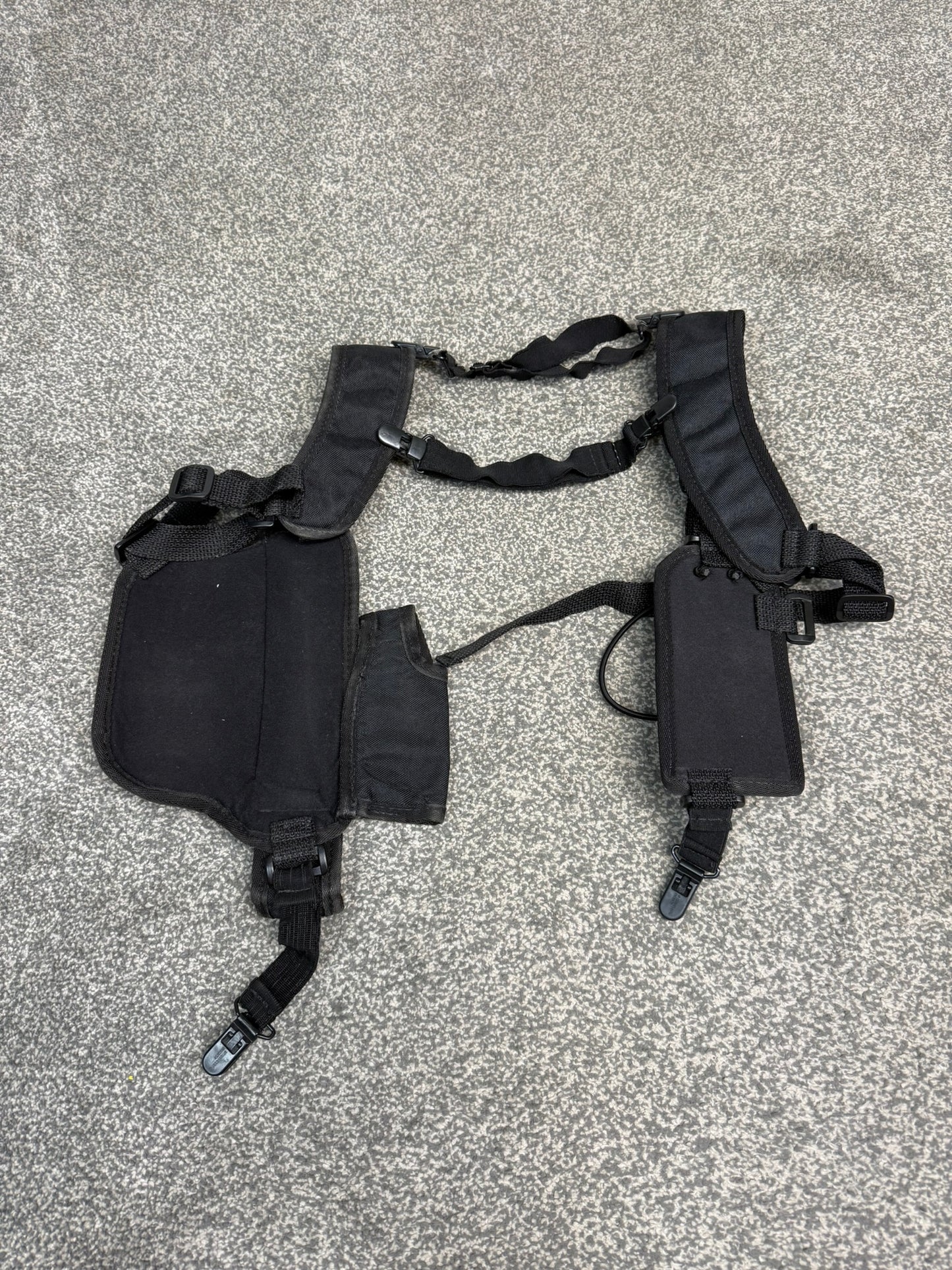 Ex Police Covert Shoulder Harness Security Close Protection Radio Cuff Baton CS Pouches