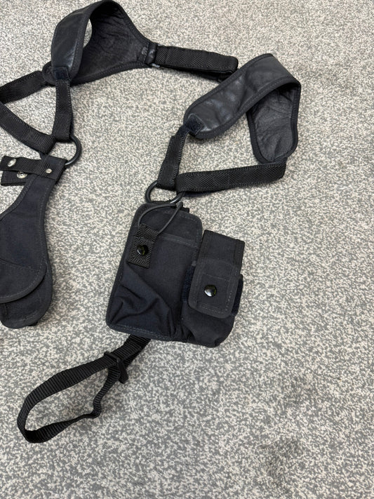 Ex Police Niton Overt Duty Shoulder Harness Security Close Protection Radio Cuff Baton CS Pouches