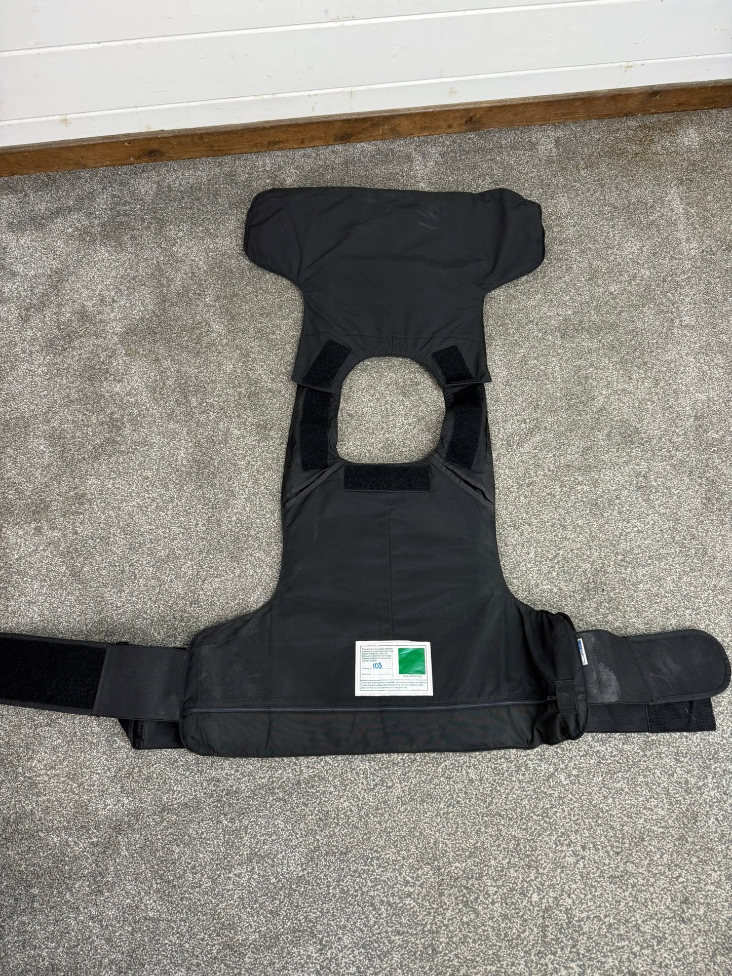 Ex Police Mehler Body Armour XL Vest Anti Stab & Ballistic HG2 / KR2 / SP2 Security