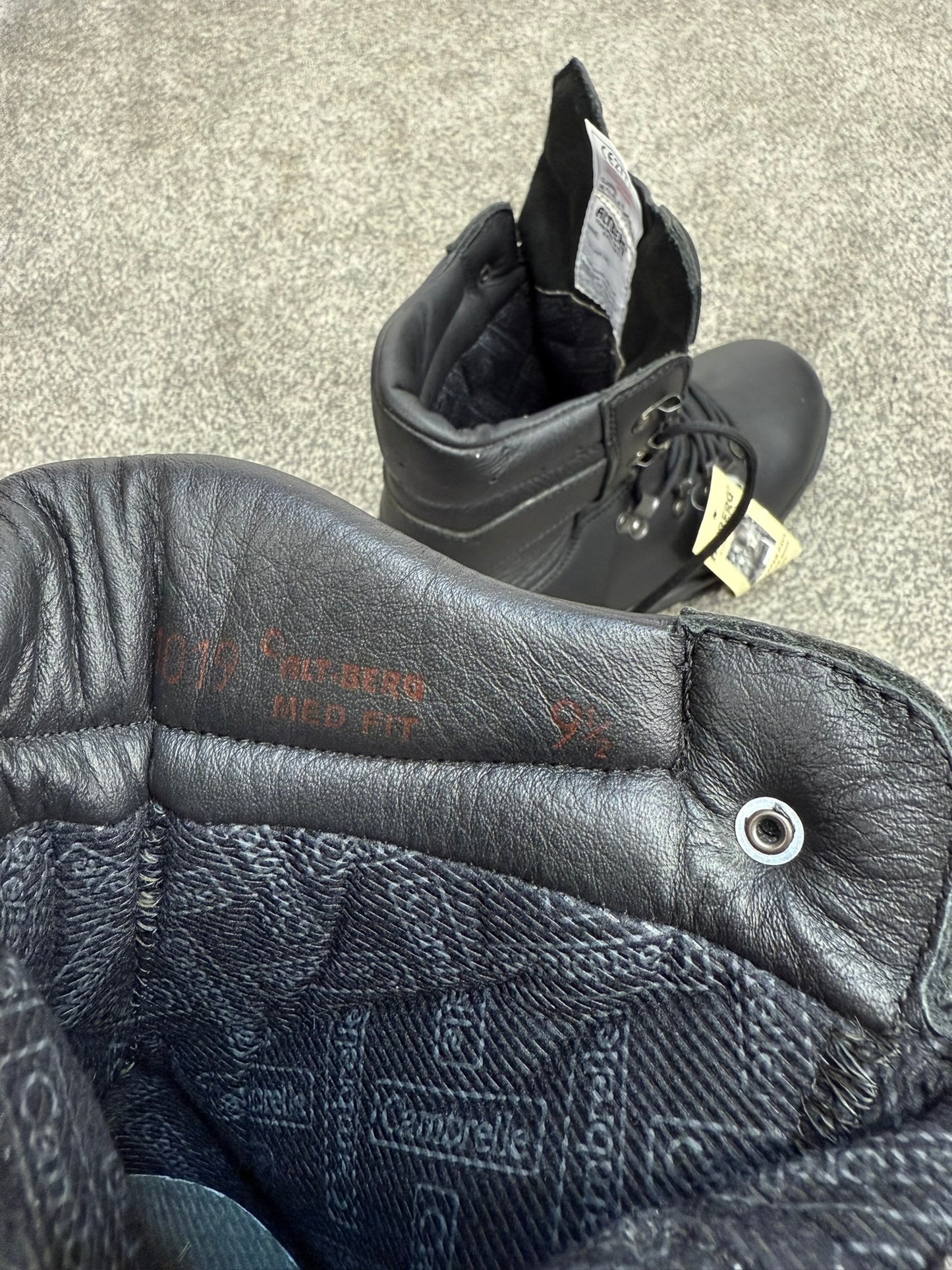 NEW Altberg Peacekeeper P3 VS Black Leather Waterproof Combat Boots Size UK 9.5