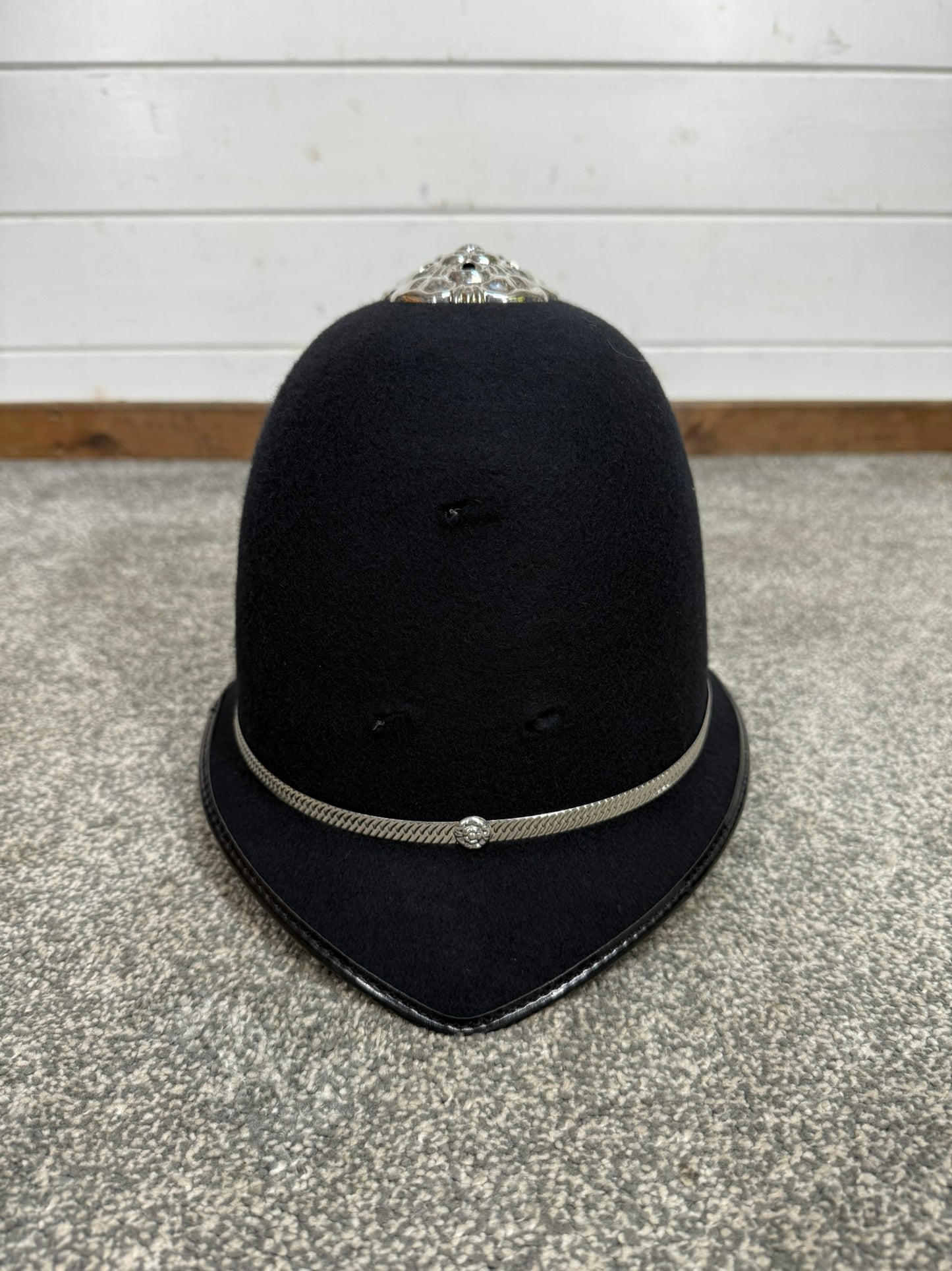 NEW Ex Police Bobby Custodian Helmet Rose Top 61cm Fancy Dress Display