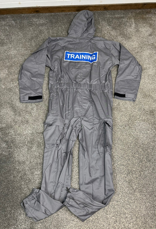 Ex Police NEW Remploy CBRN Grey Training Coverall Suit Peeler Overall Prepper