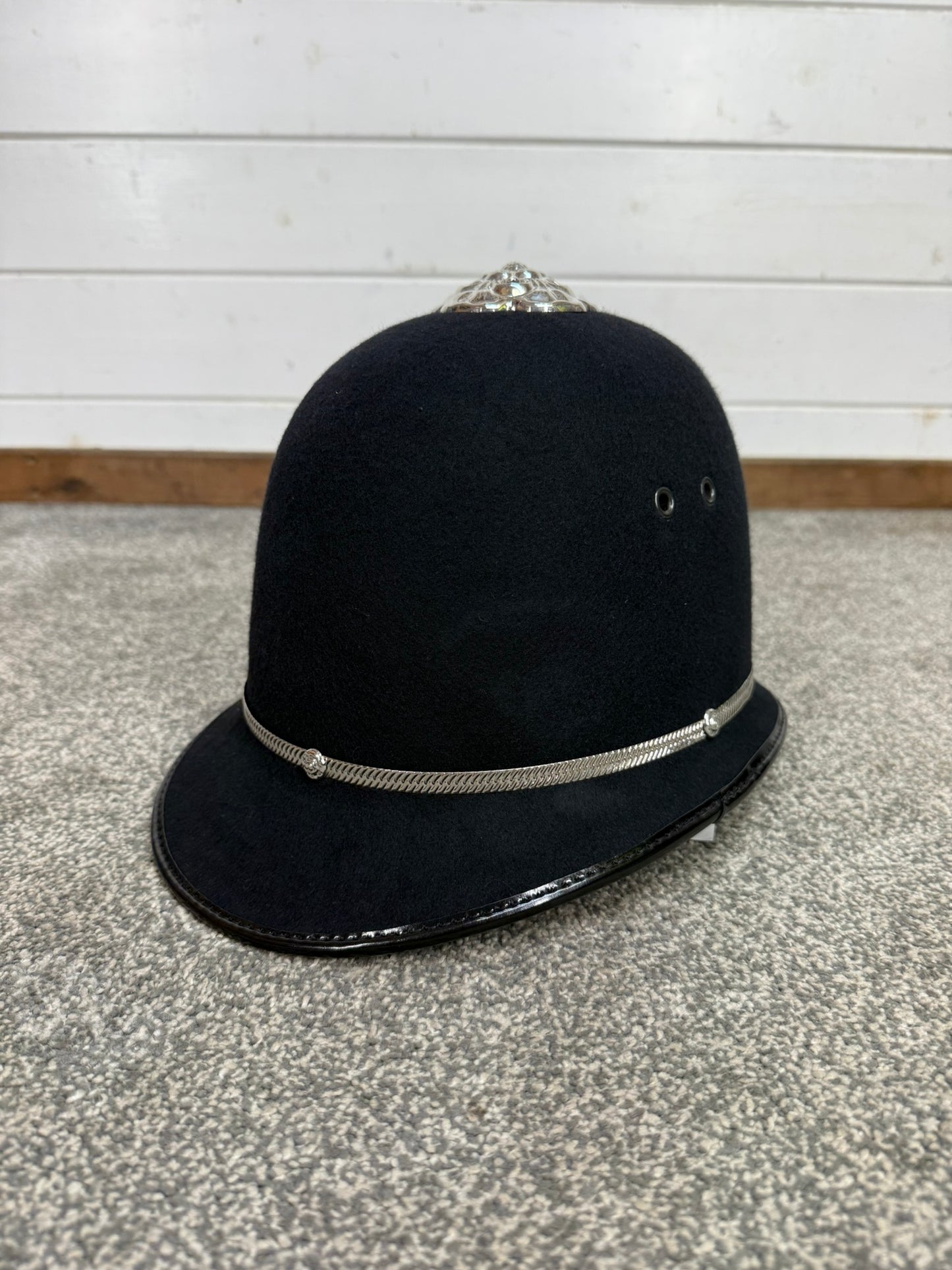 NEW Ex Police Bobby Custodian Helmet Rose Top 61cm Fancy Dress Display
