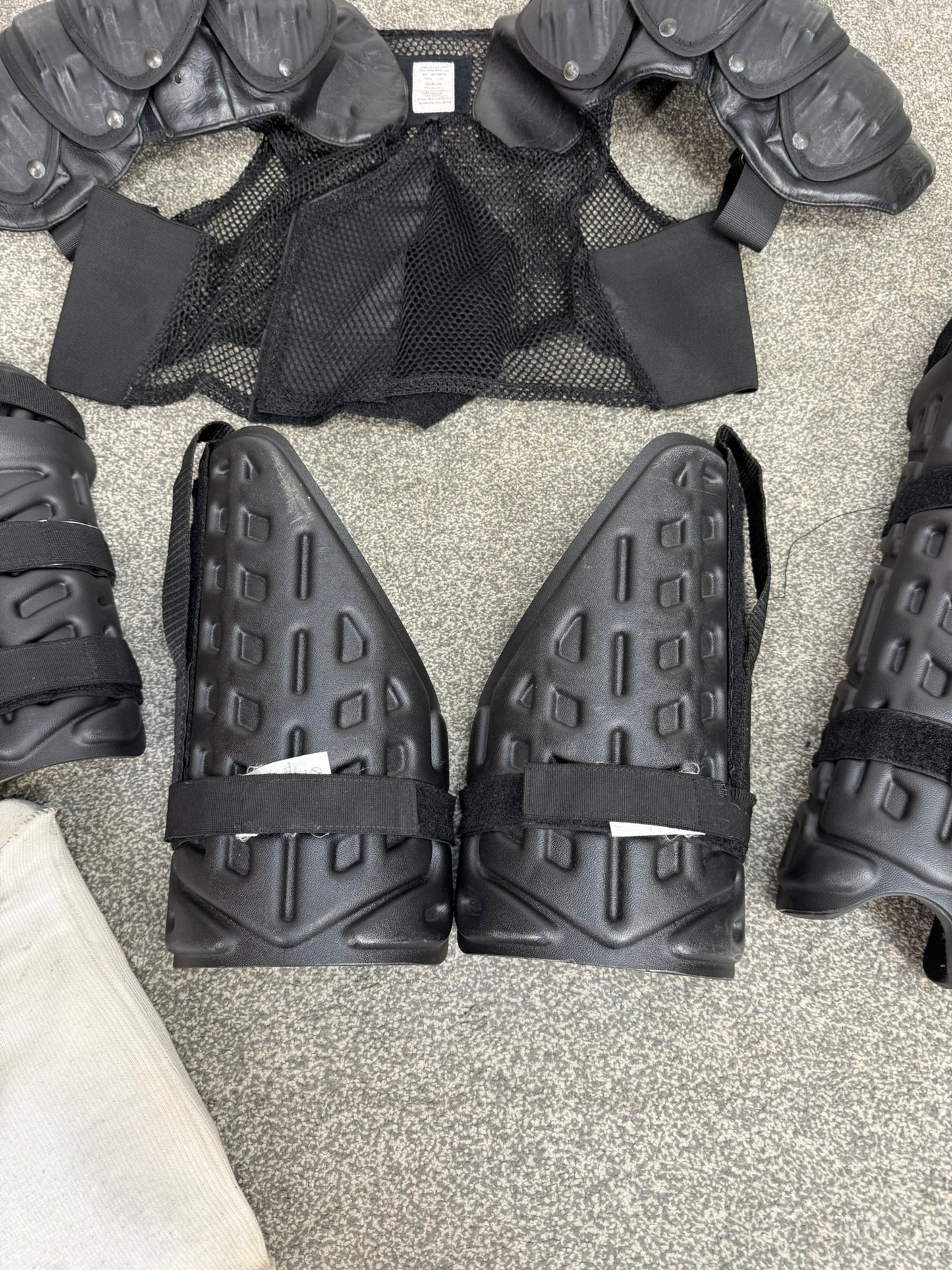 Ex Police Riot Guard Set Job Lot Vest Shoulder Arm Leg Public Order Security