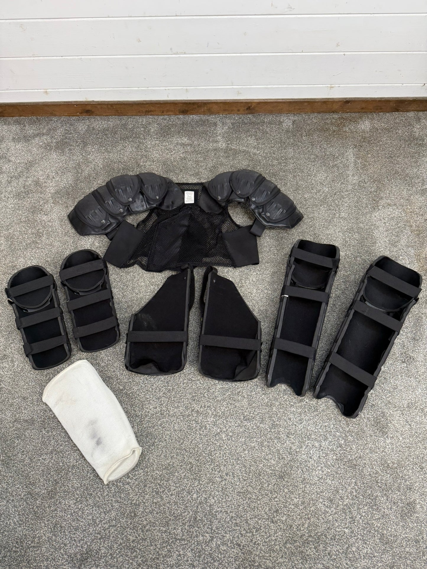 Ex Police Riot Guard Set Job Lot Vest Shoulder Arm Leg Public Order Security