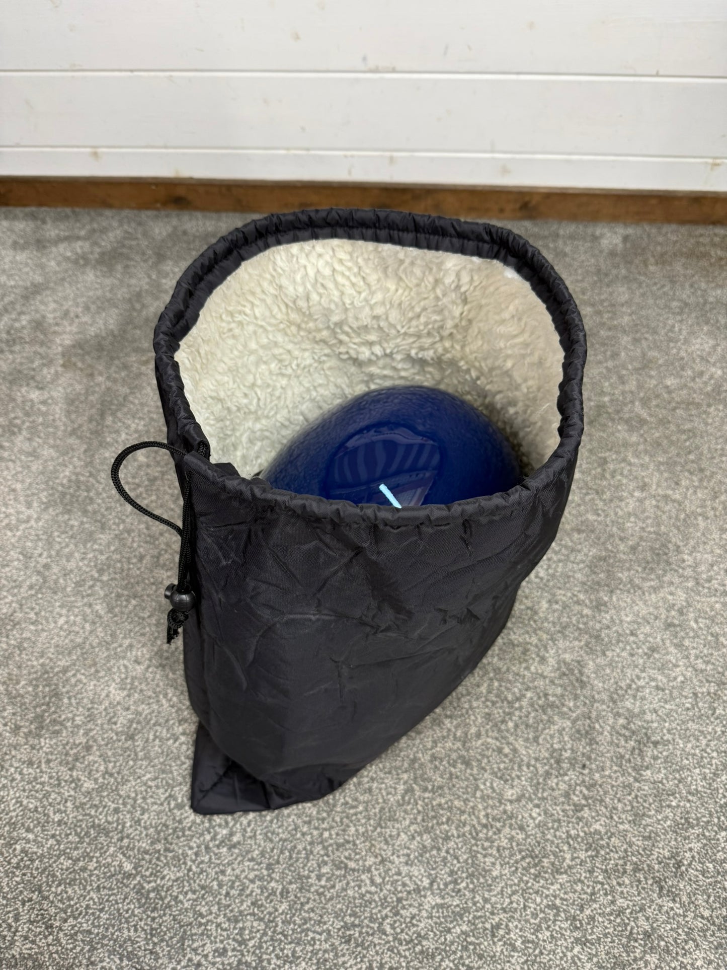 MLA Defender Riot Helmet 58-59cm VGC With Fleece Bag Police Collectable Display