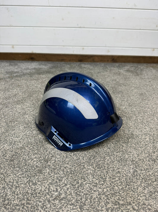 Ex Police MSA Gallet Type VIII Metallic Blue 53-62cm Rescue Safety Helmet