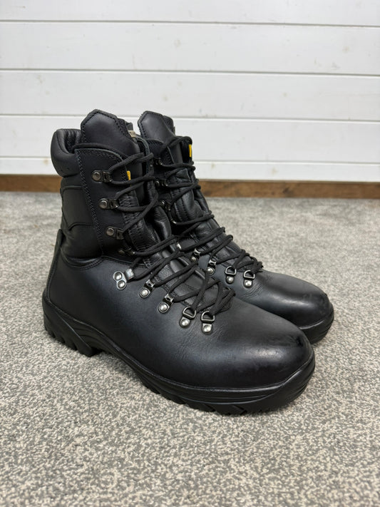 Altberg Peacekeeper P3 VS Black Leather Safety Combat Boots Size UK 11 Wide