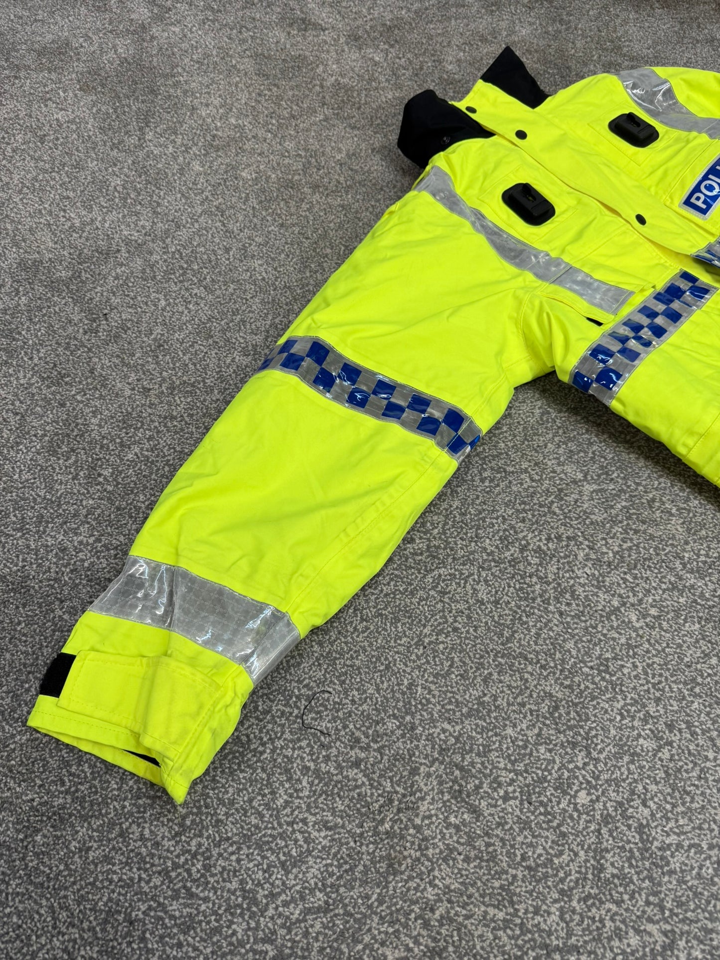 Ex Police Hi-Vis Waterproof Jacket Model 9 BADGED With Klickfast & Quilted Liner