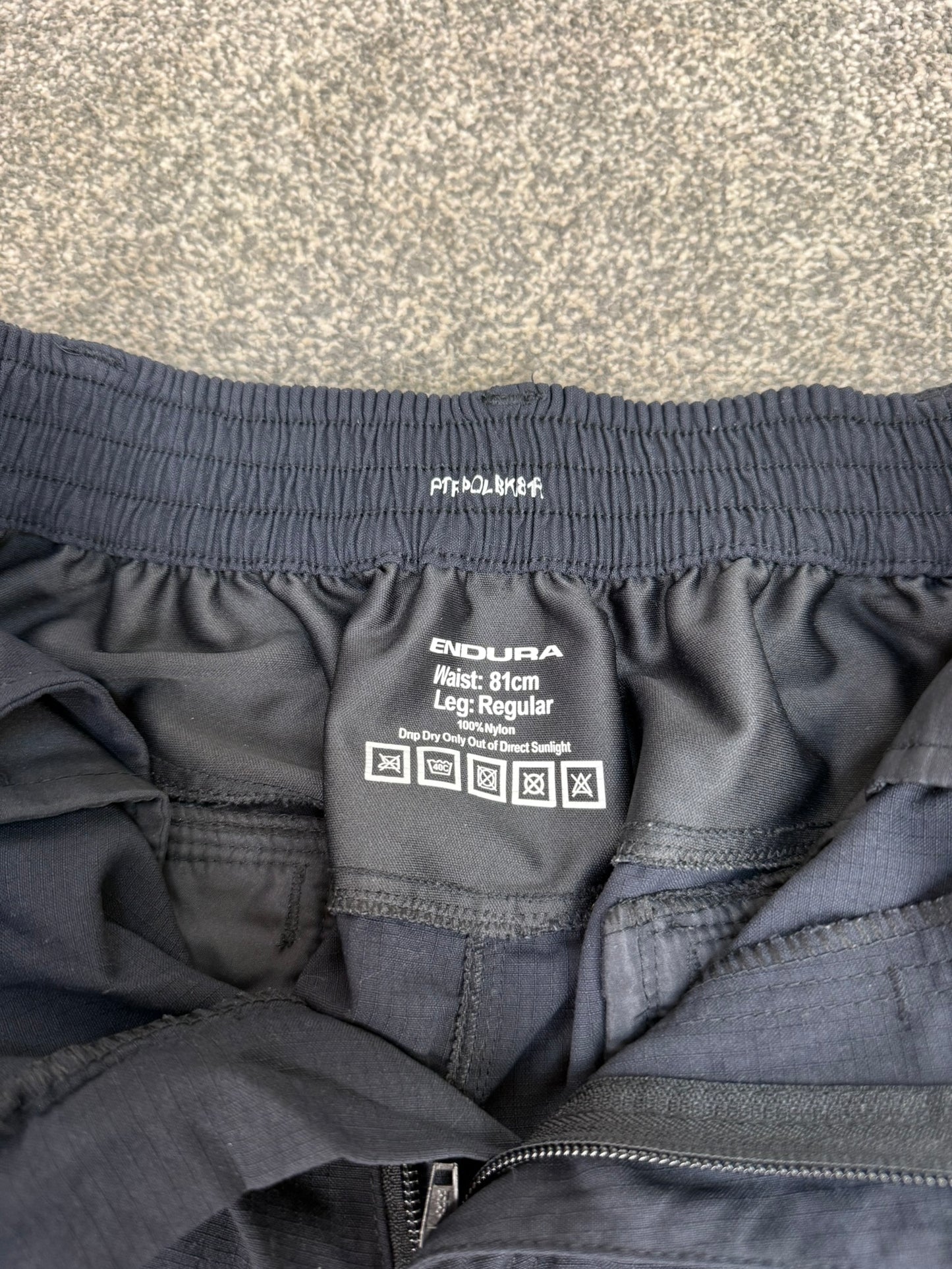 Endura Cycling Trousers 32" Ripstop Ex Police Cargo Bike Trousers