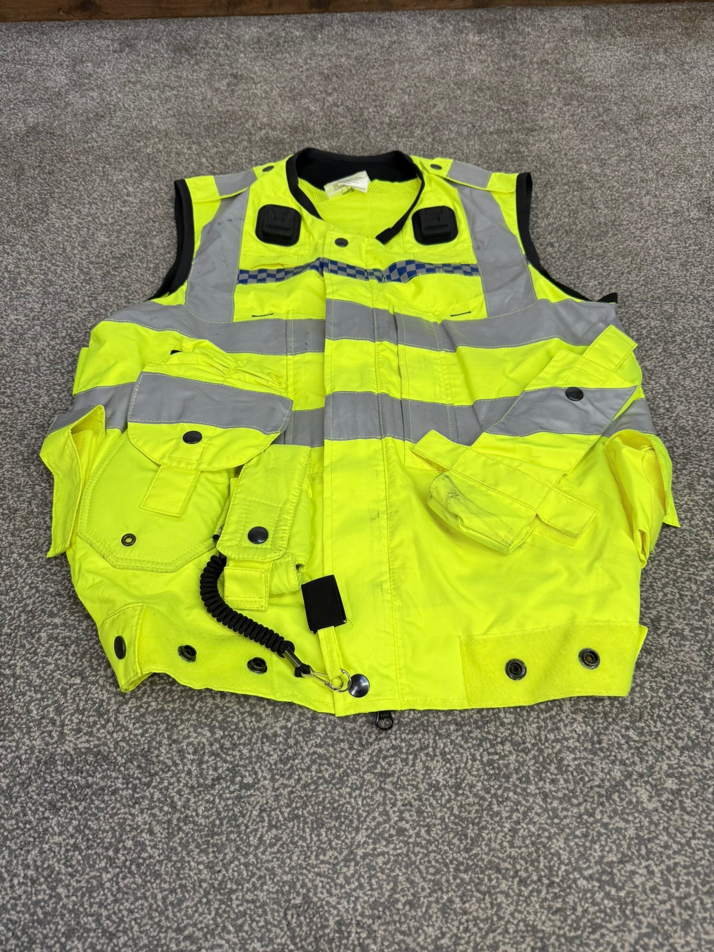 Hi Vis Yaffy 232 Utility Vest Equipment Vest Gilet Ex Police Security Patrol