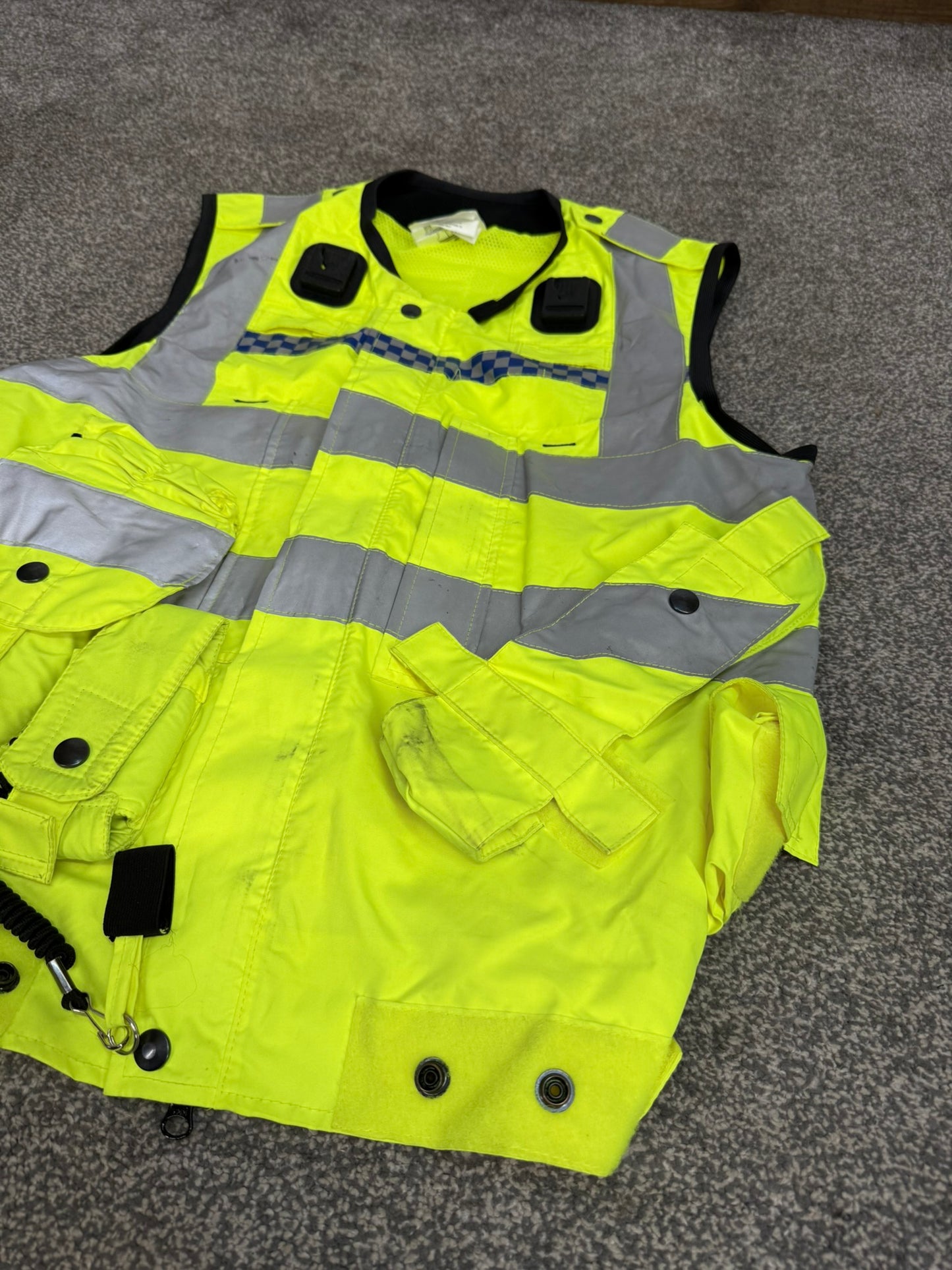 Hi Vis Yaffy 232 Utility Vest Equipment Vest Gilet Ex Police Security Patrol