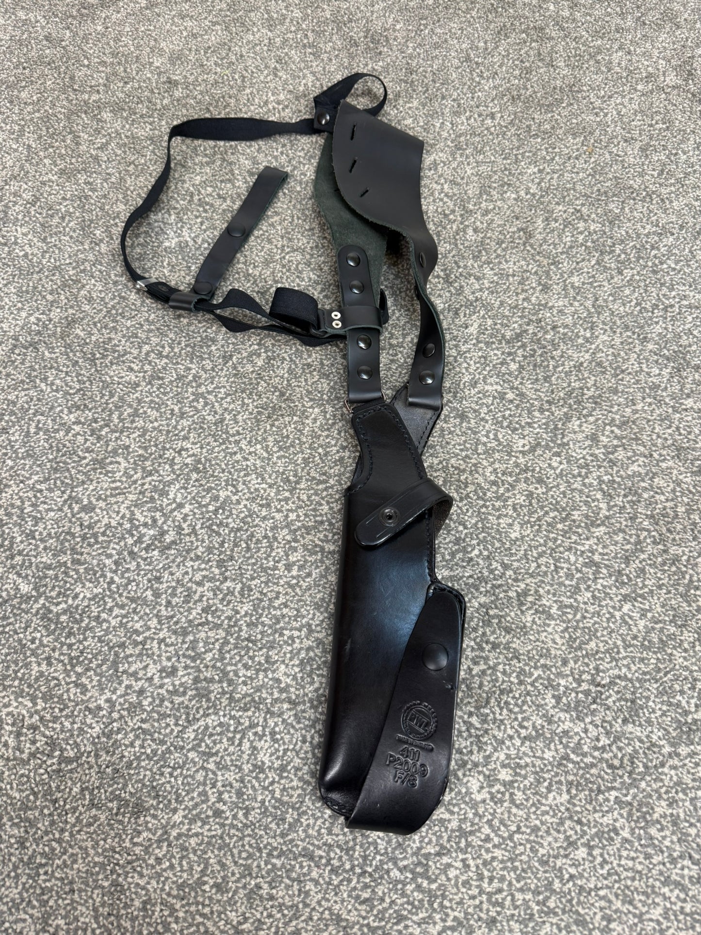 Ex Police PWL Smith & Wesson 411 Leather Shoulder Holster Covert Underarm