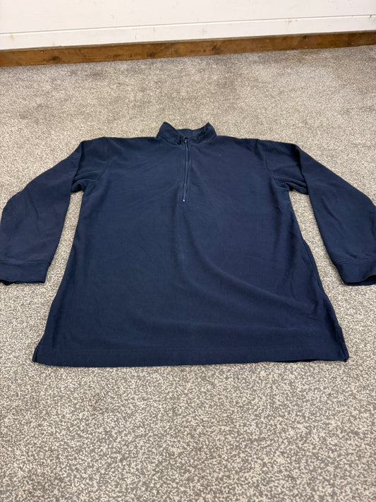 Keela Micro Fleece Navy Blue Lightweight Ex Police Hiking Work Baselayer Top