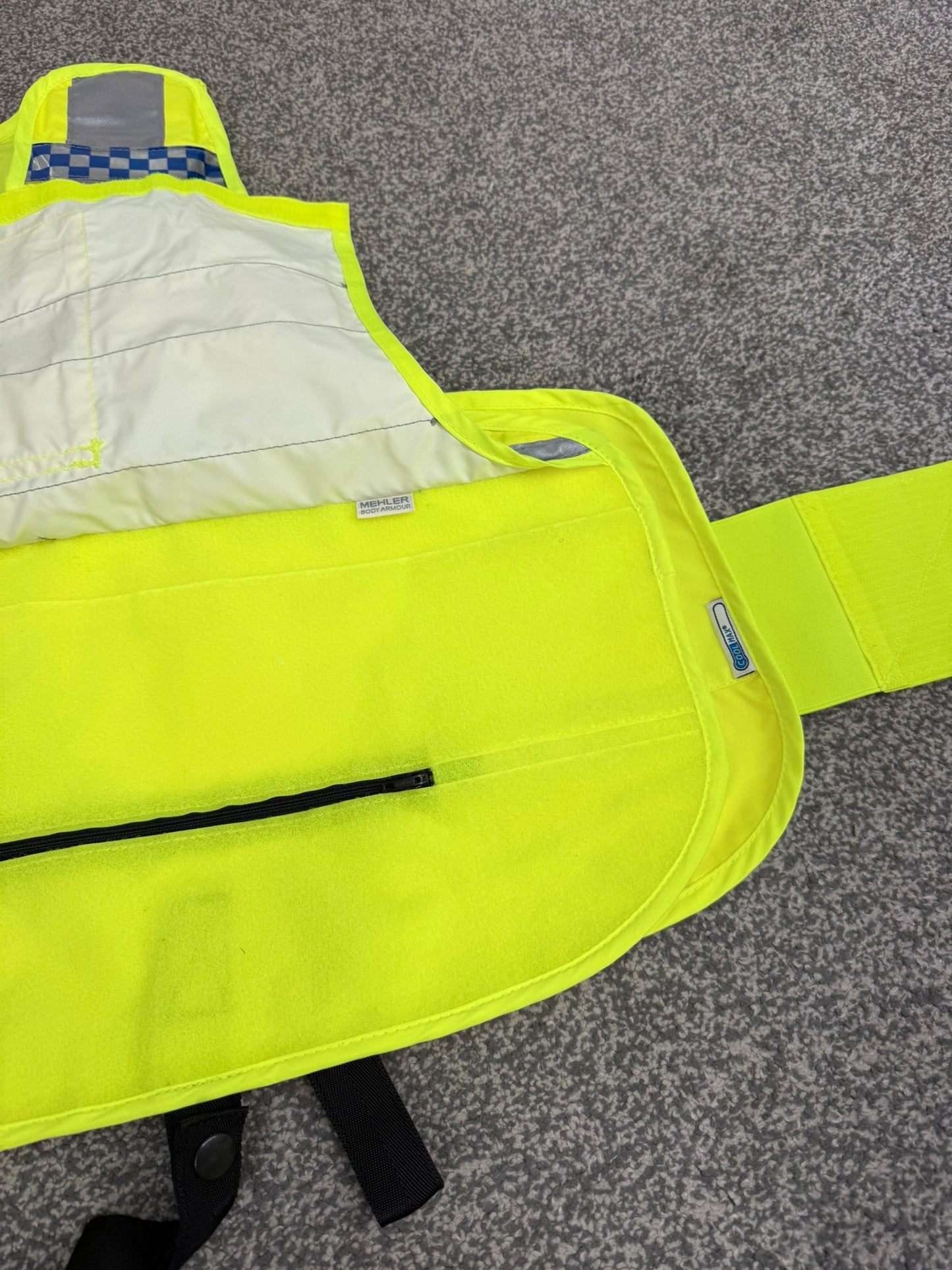 Mehler Ex Police Body Armour COVER Hi Vis Security TV Film Uniform Vest