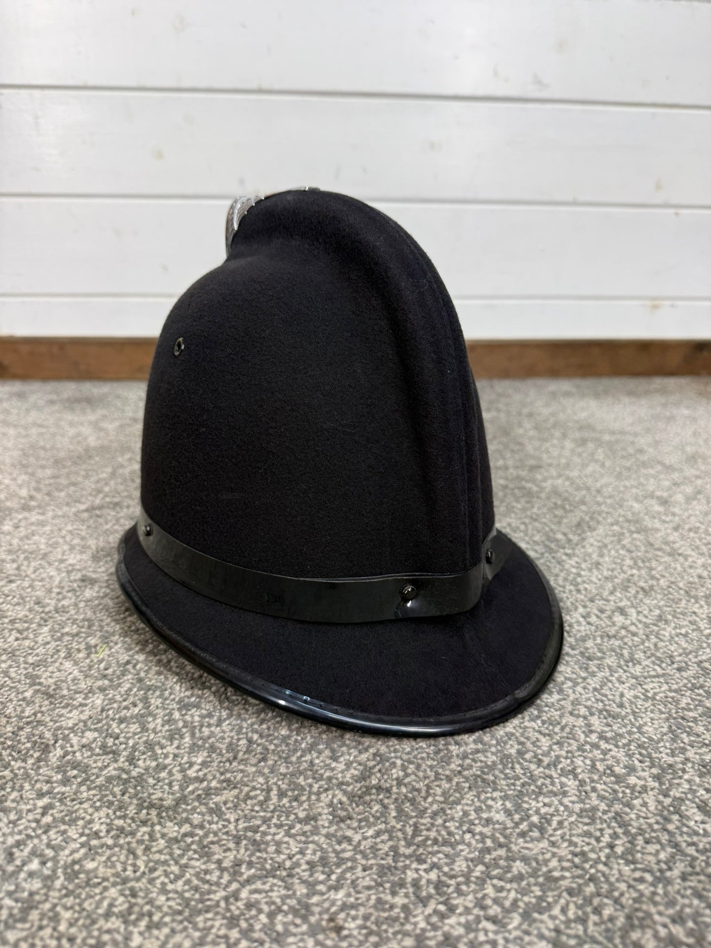 Vintage Norfolk Constabulary Coxcomb Police Bobby Helmet Obsolete Collector