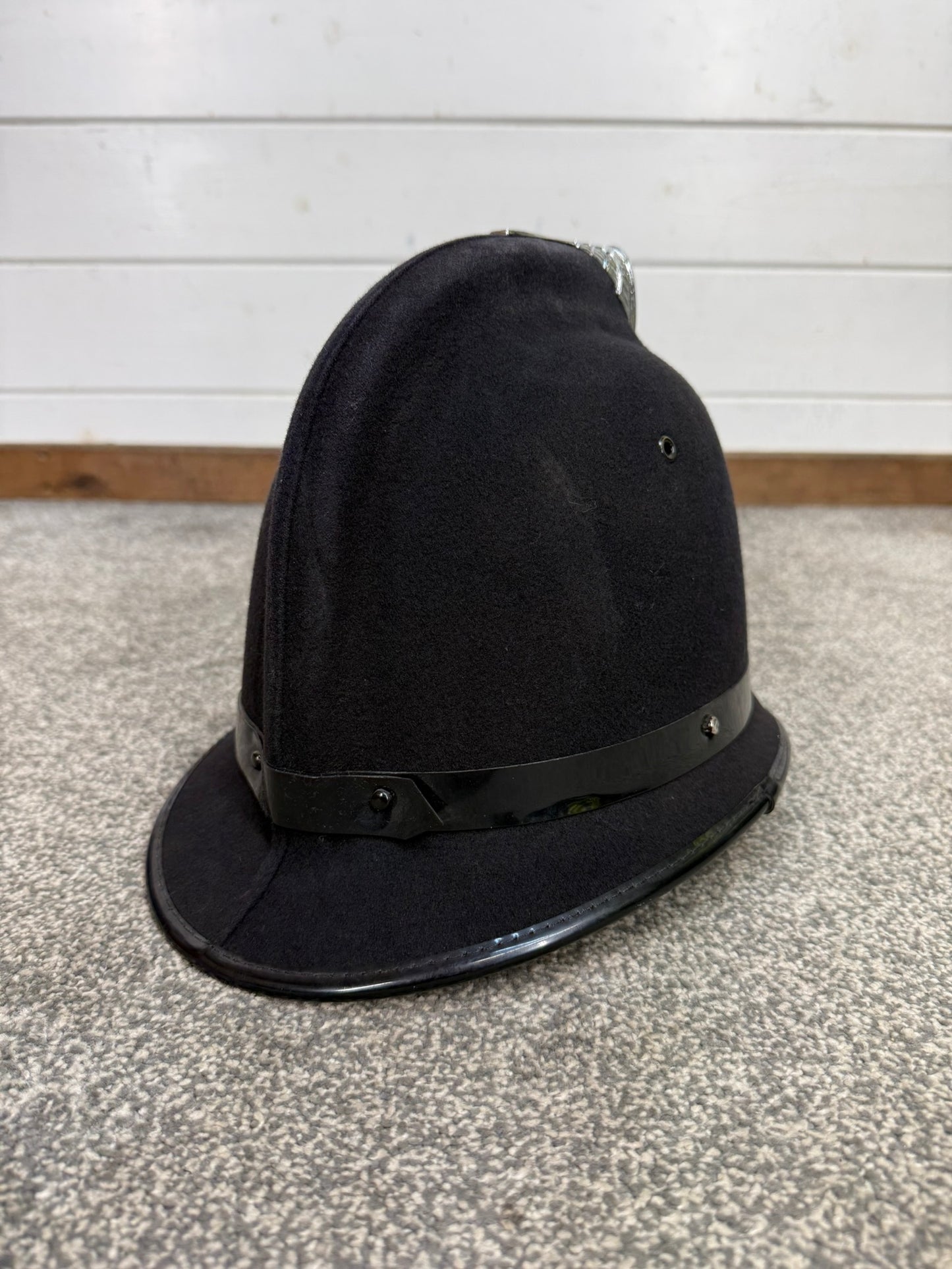 Vintage Norfolk Constabulary Coxcomb Police Bobby Helmet Obsolete Collector