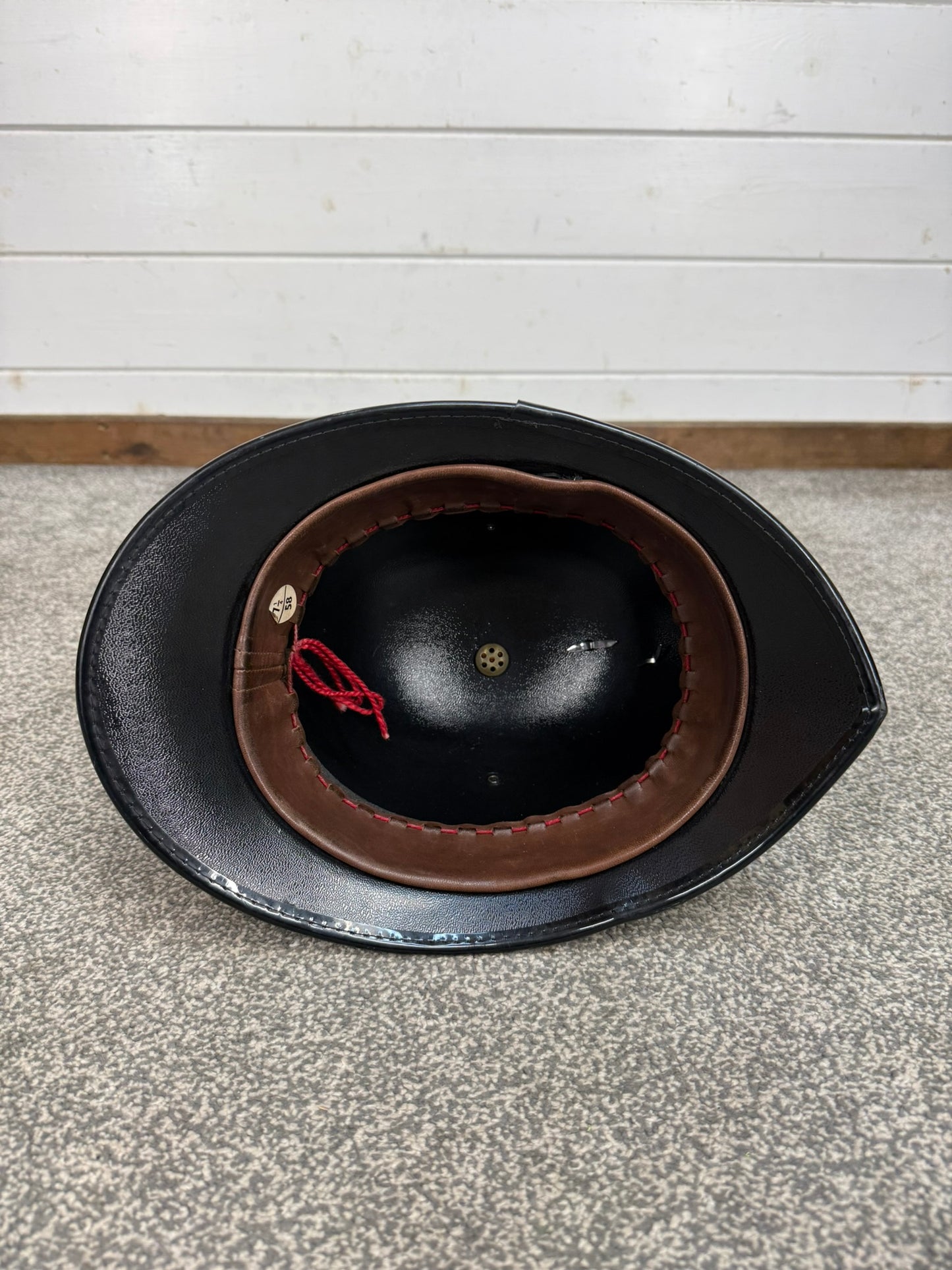 Vintage Norfolk Constabulary Coxcomb Police Bobby Helmet Obsolete Collector