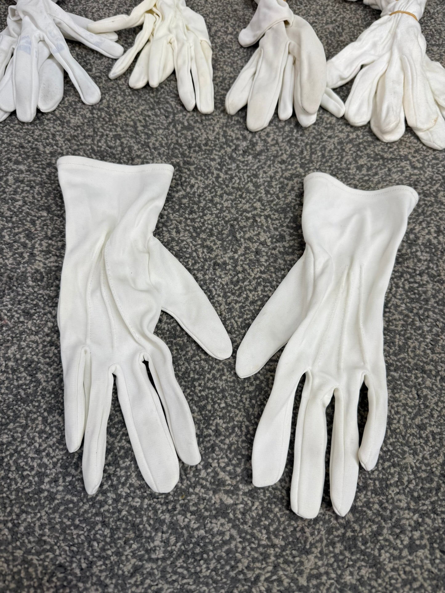 8x Ex Police Ceremonial Parade White Gloves Pairs Job Lot Bundle