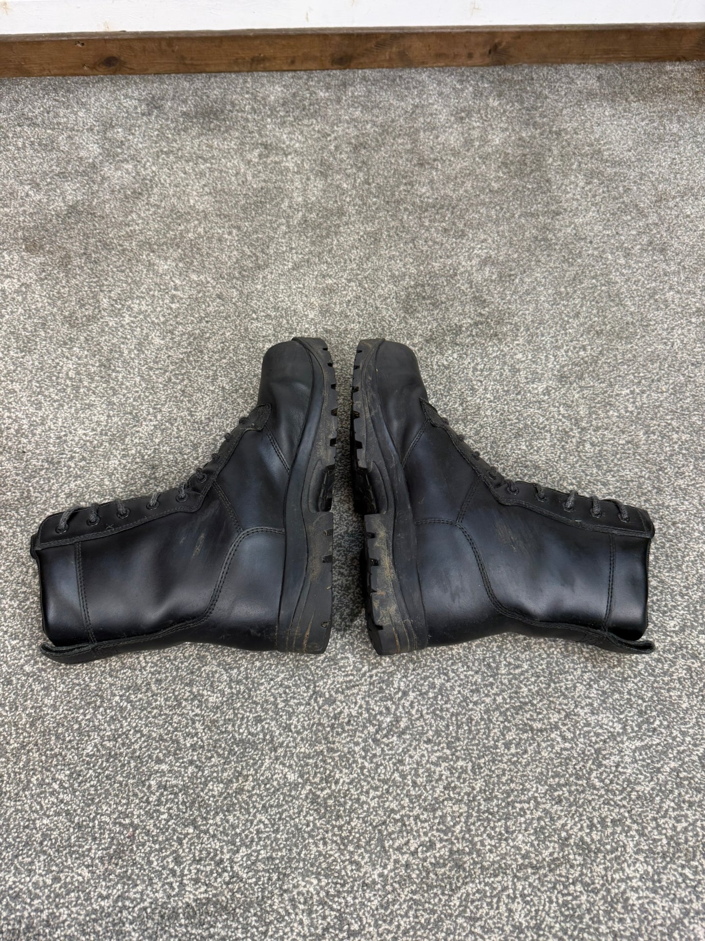 Ex Police Magnum Elite Shield Met Combat Boots Black Leather UK 10 Security Work