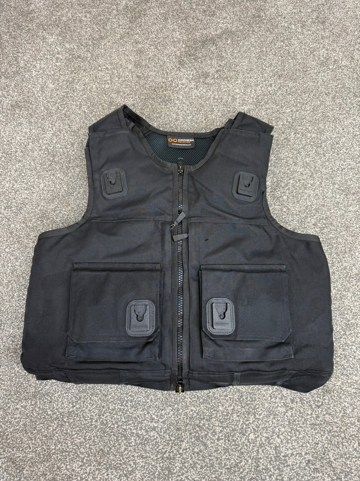 Ex Police Black Cooneen Body Armour Vest Anti Stab & Ballistic HG1A & KR1 Security - LRG