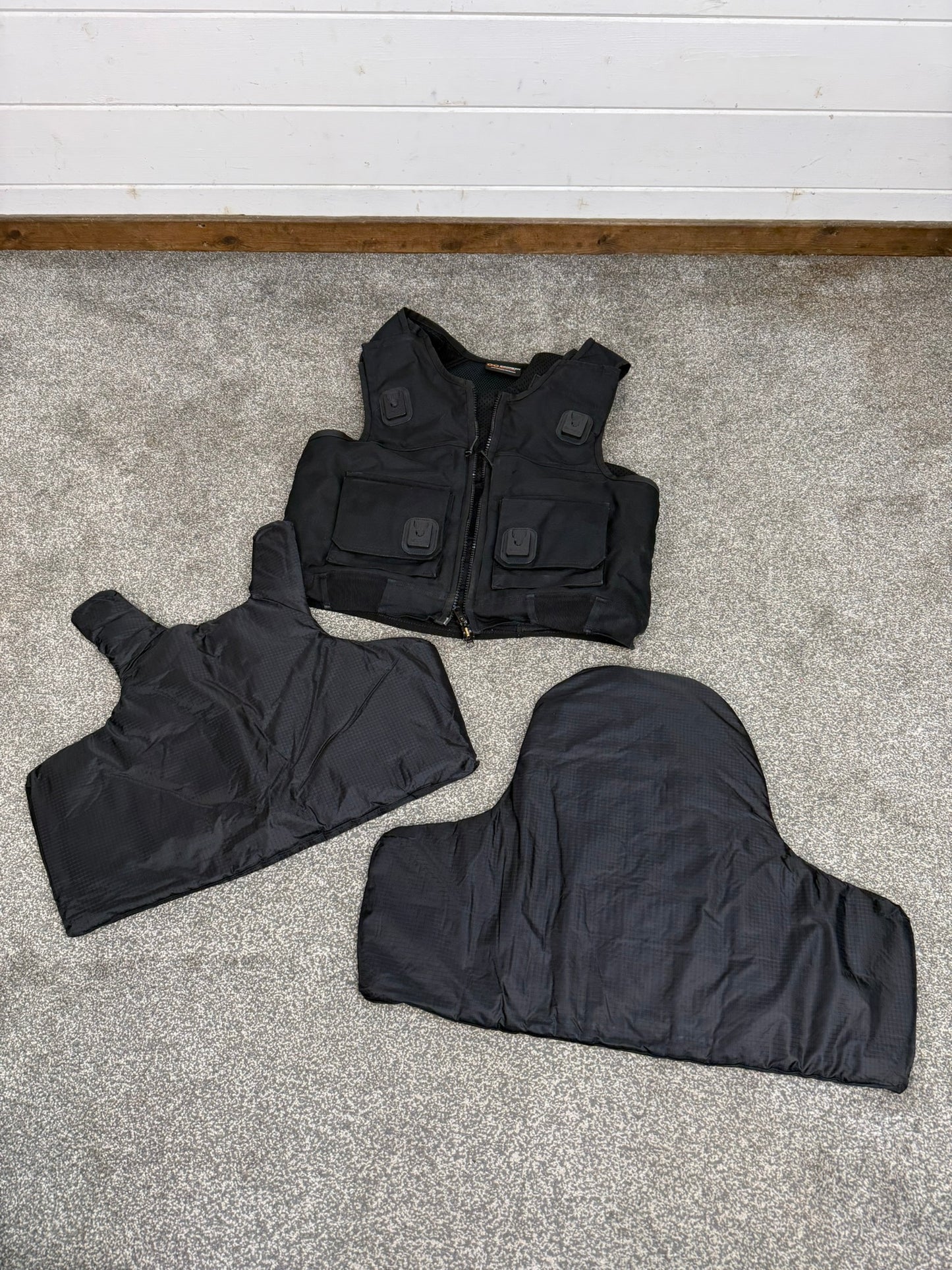 Ex Police Black Cooneen Body Armour Vest Anti Stab & Ballistic HG1A & KR1 Security - LRG