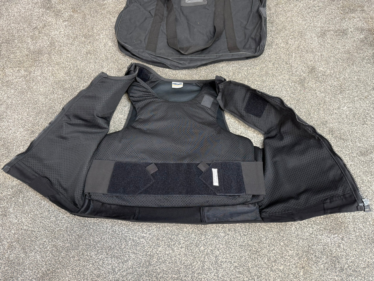Ex Police Hawk Body Armour Vest VGC Anti Stab & Ballistic HG1A & KR1 - MEDIUM