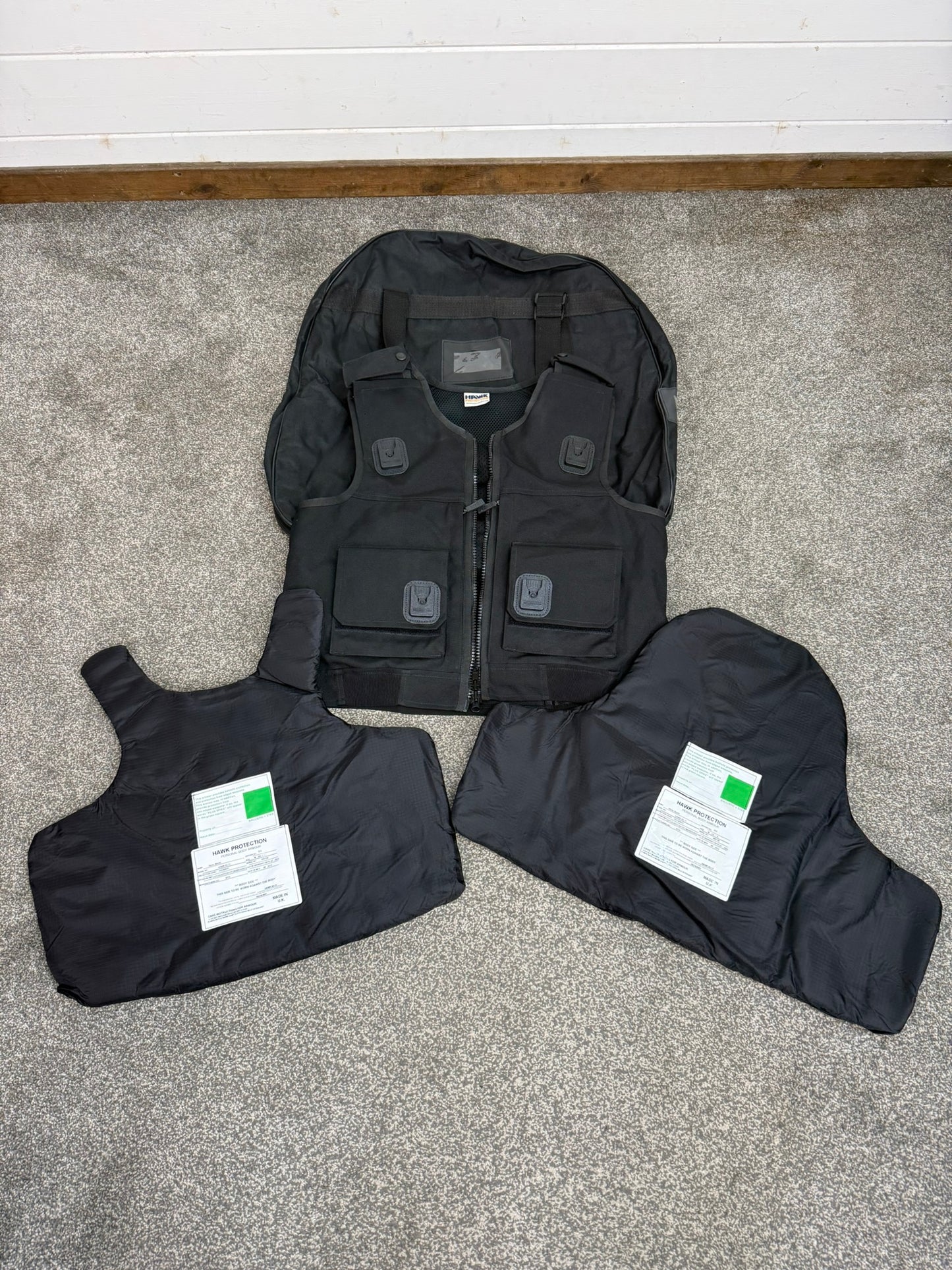 Ex Police Hawk Body Armour Vest VGC Anti Stab & Ballistic HG1A & KR1 - MEDIUM