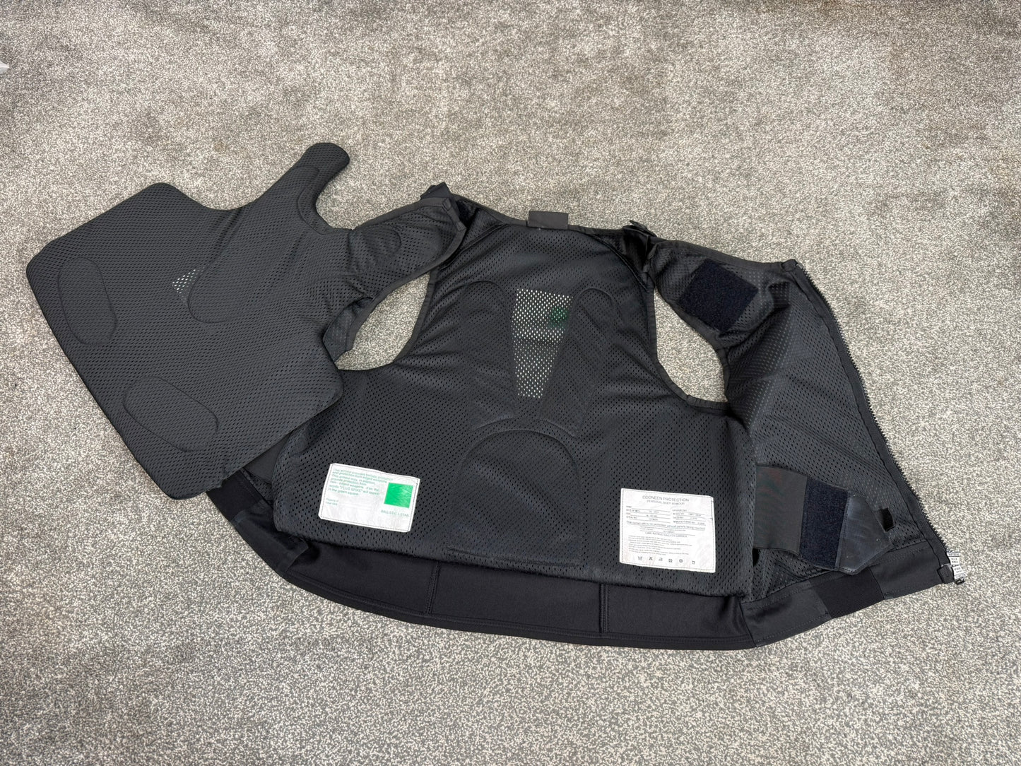 Ex Police Cooneen Body Armour Vest VGC Anti Stab & Ballistic HG1A & KR1 - LARGE