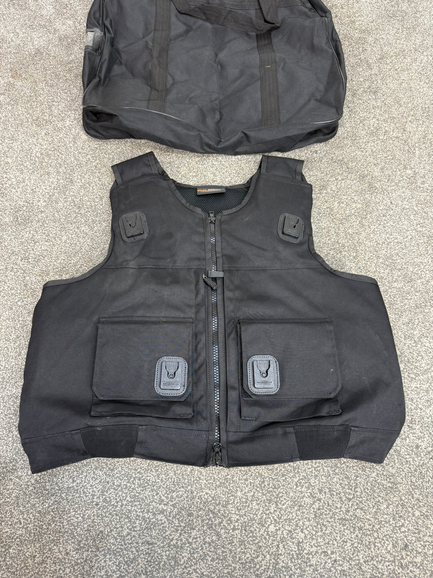 Ex Police Cooneen Body Armour Vest & Bag XX LRG - VGC Anti Stab & Ballistic HG1A & KR1